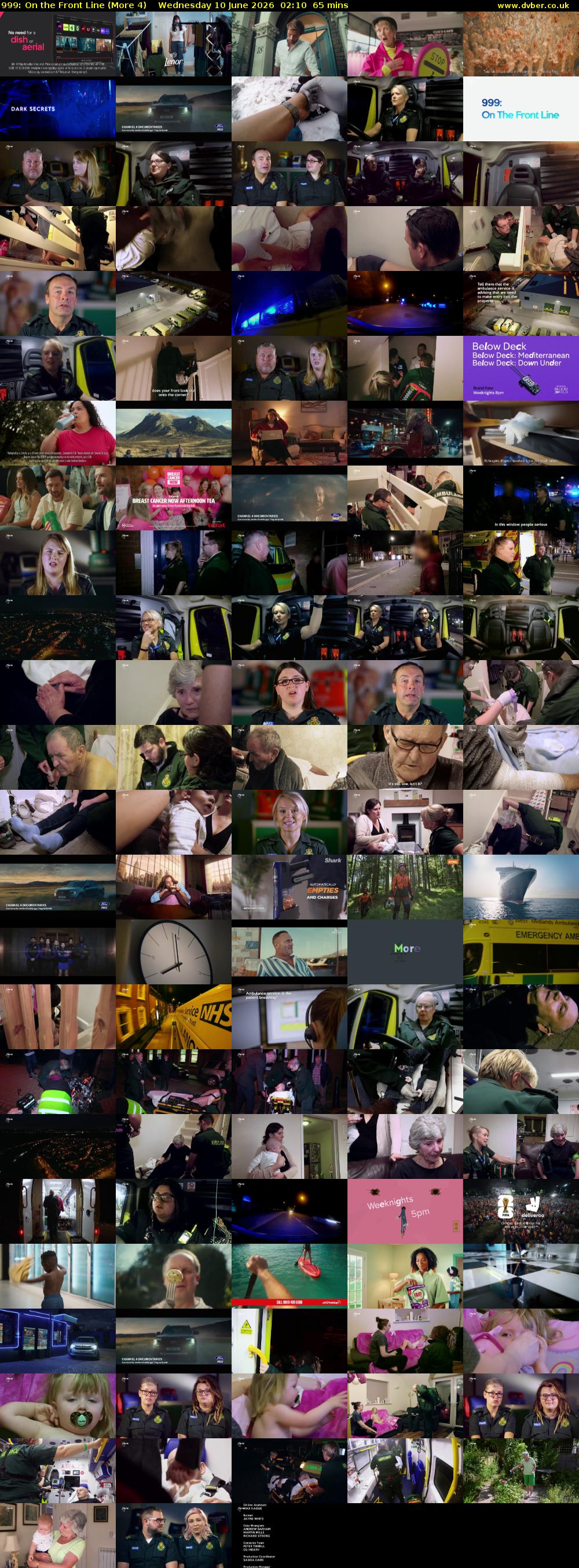 999: On the Front Line (More 4) Wednesday 10 June 2026 02:10 - 03:15