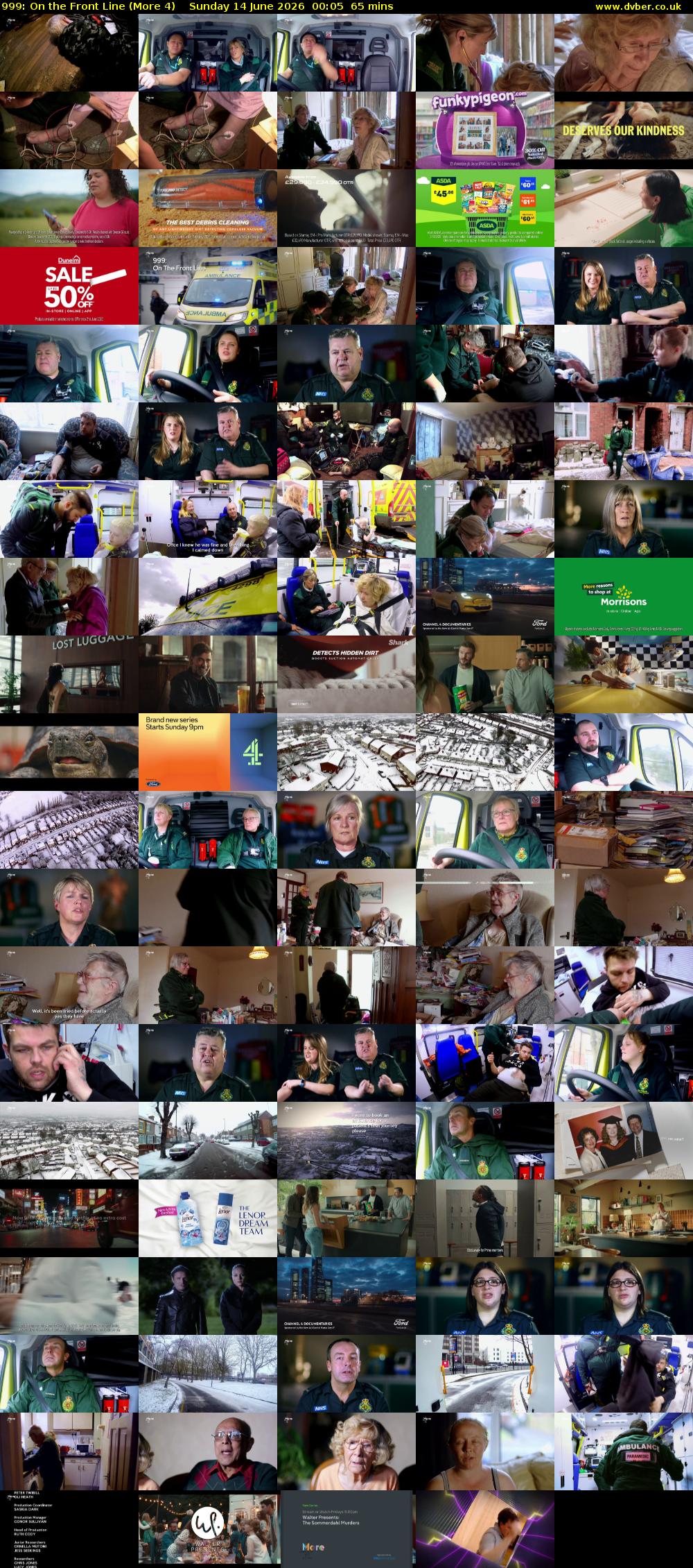 999: On the Front Line (More 4) Sunday 14 June 2026 00:05 - 01:10