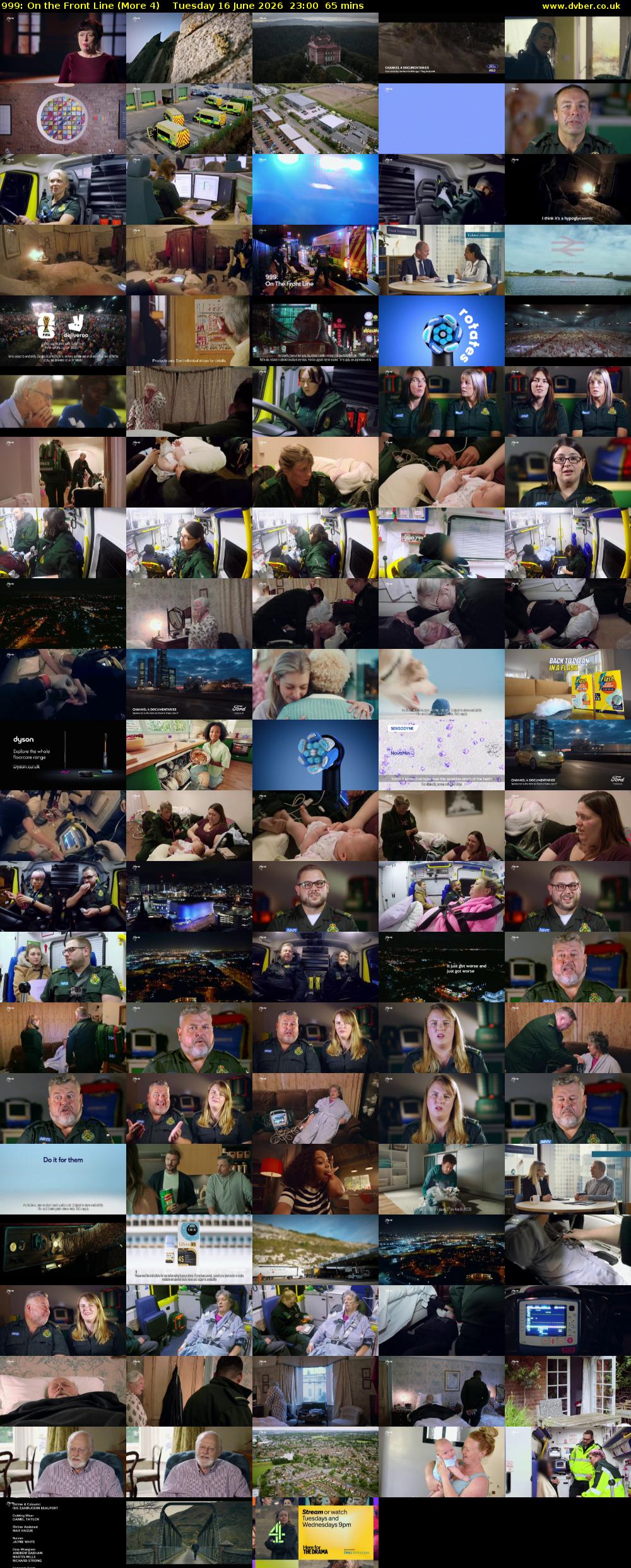 999: On the Front Line (More 4) Tuesday 16 June 2026 23:00 - 00:05