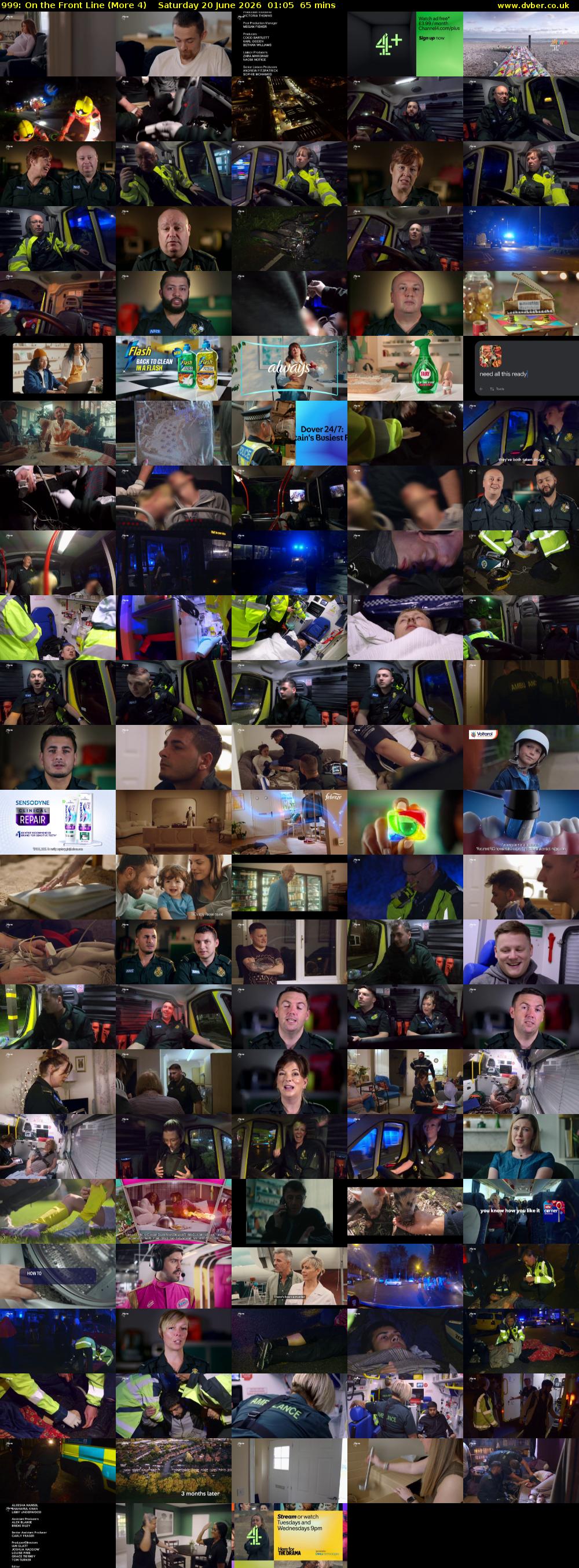 999: On the Front Line (More 4) Saturday 20 June 2026 01:05 - 02:10