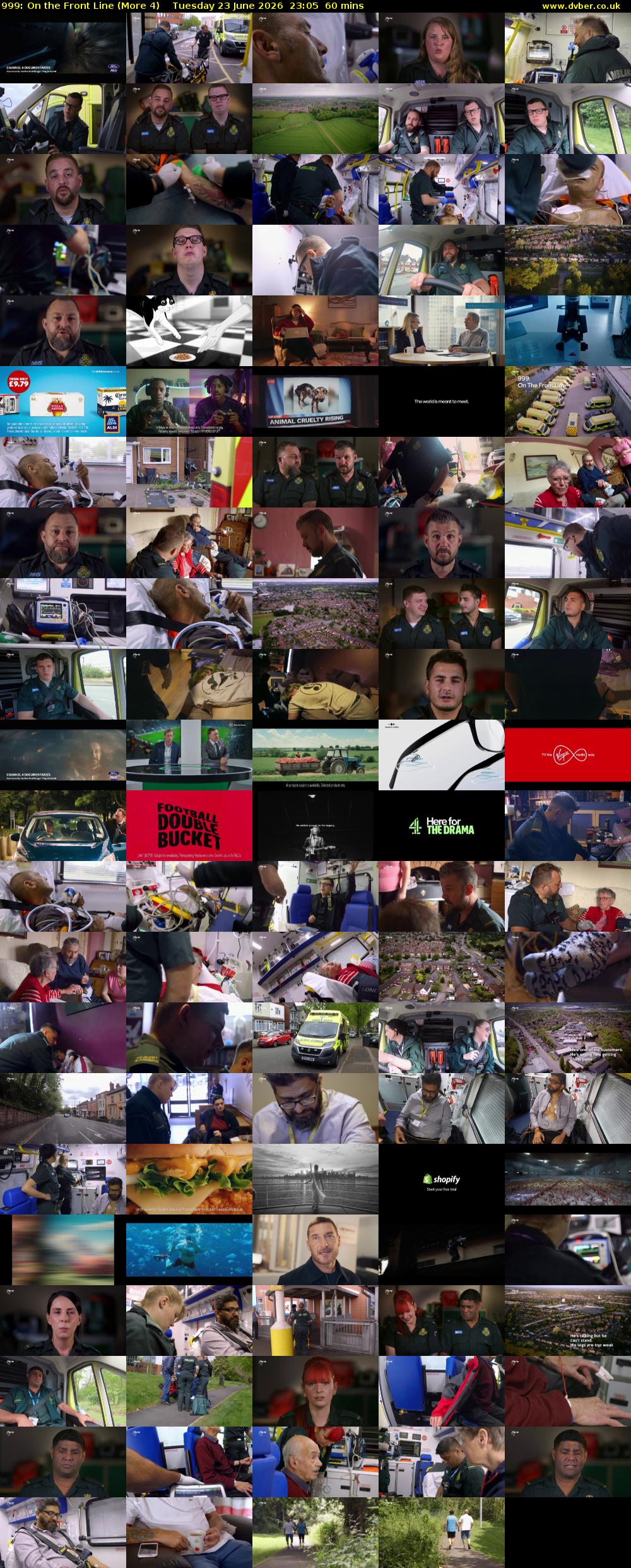 999: On the Front Line (More 4) Tuesday 23 June 2026 23:05 - 00:05