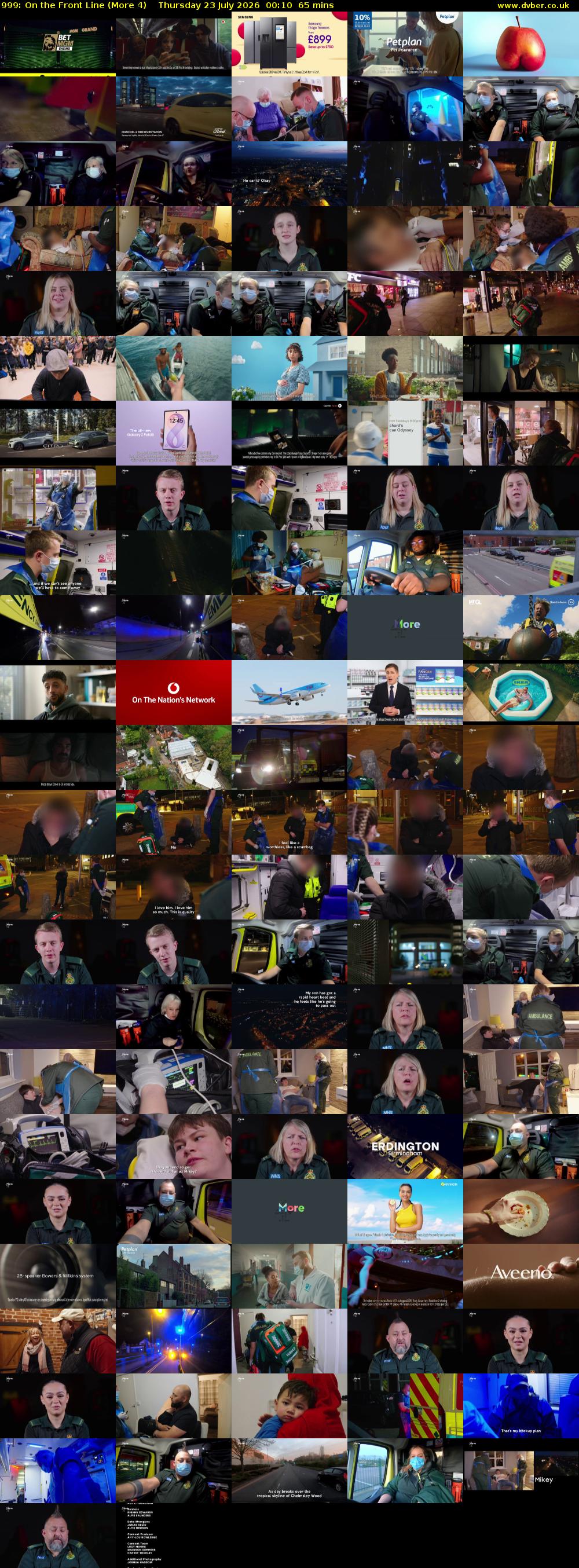 999: On the Front Line (More 4) Thursday 23 July 2026 00:10 - 01:15