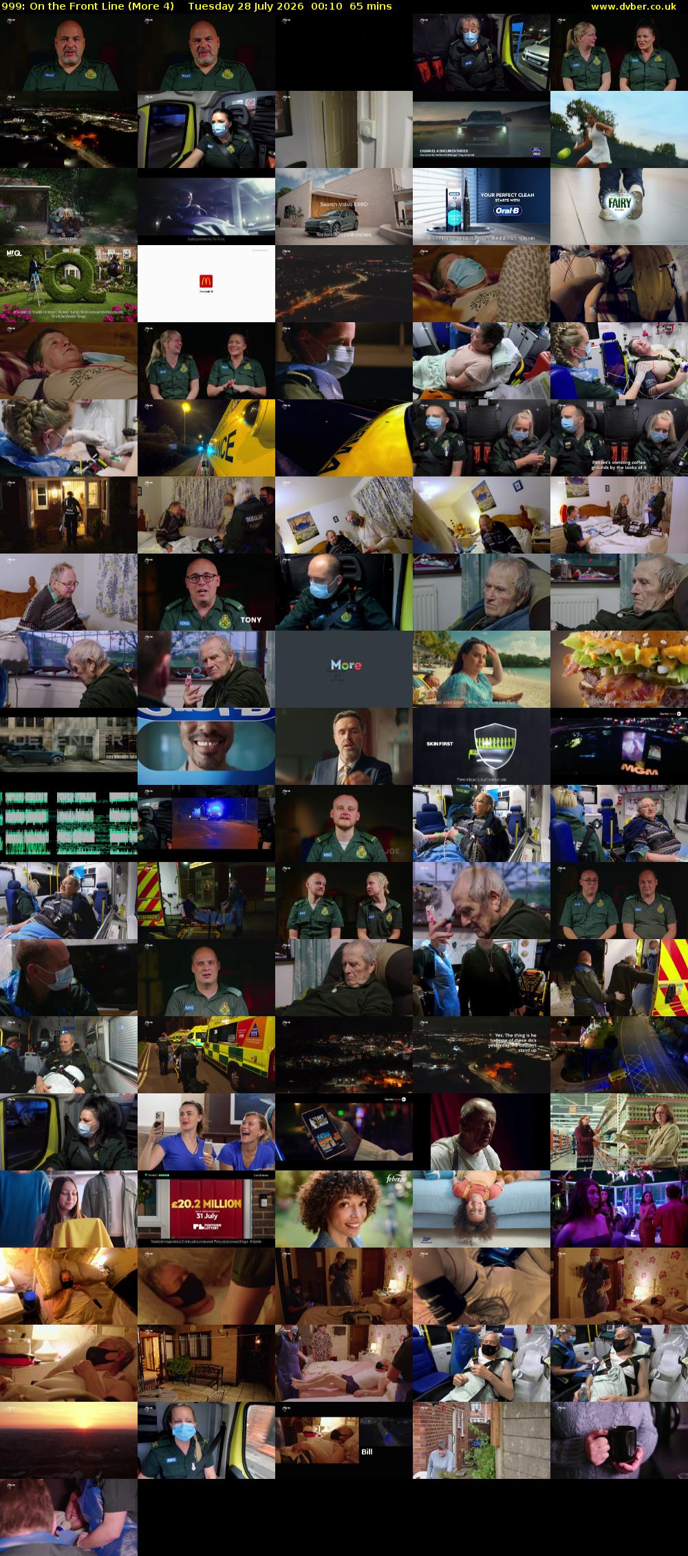 999: On the Front Line (More 4) Tuesday 28 July 2026 00:10 - 01:15