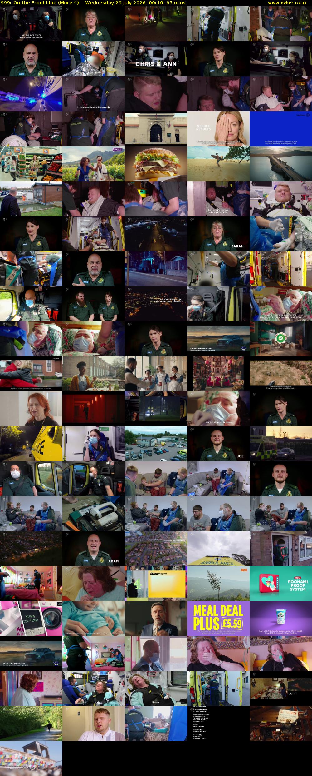 999: On the Front Line (More 4) Wednesday 29 July 2026 00:10 - 01:15
