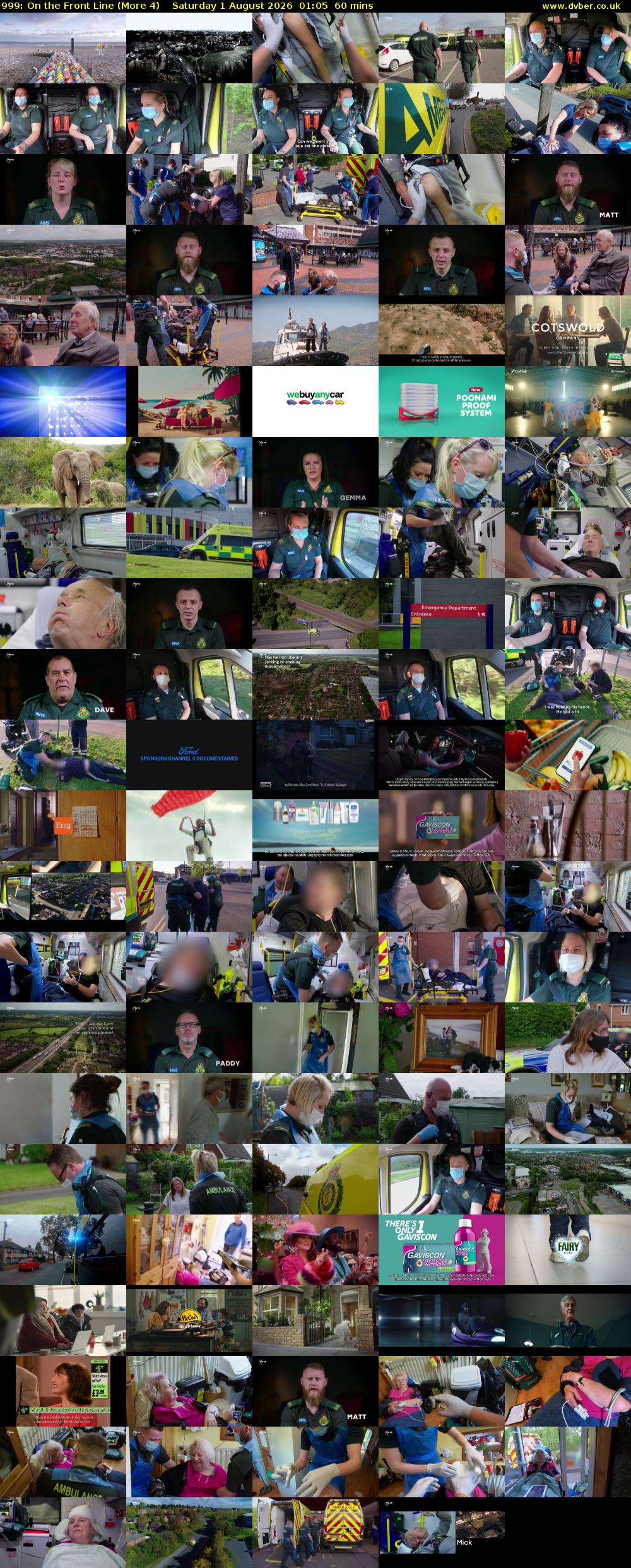 999: On the Front Line (More 4) Saturday 1 August 2026 01:05 - 02:05