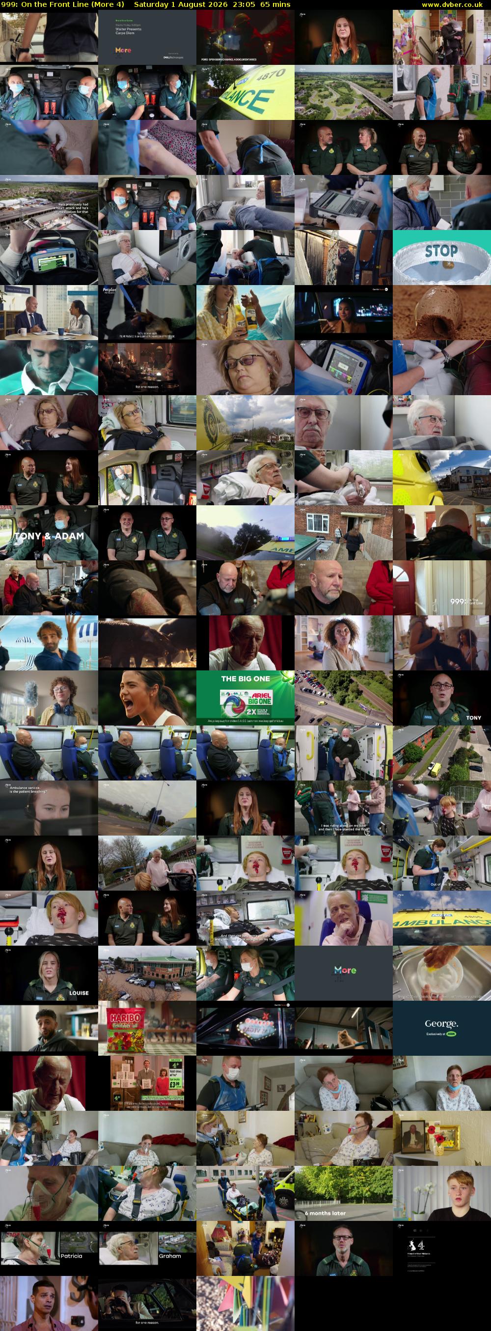 999: On the Front Line (More 4) Saturday 1 August 2026 23:05 - 00:10