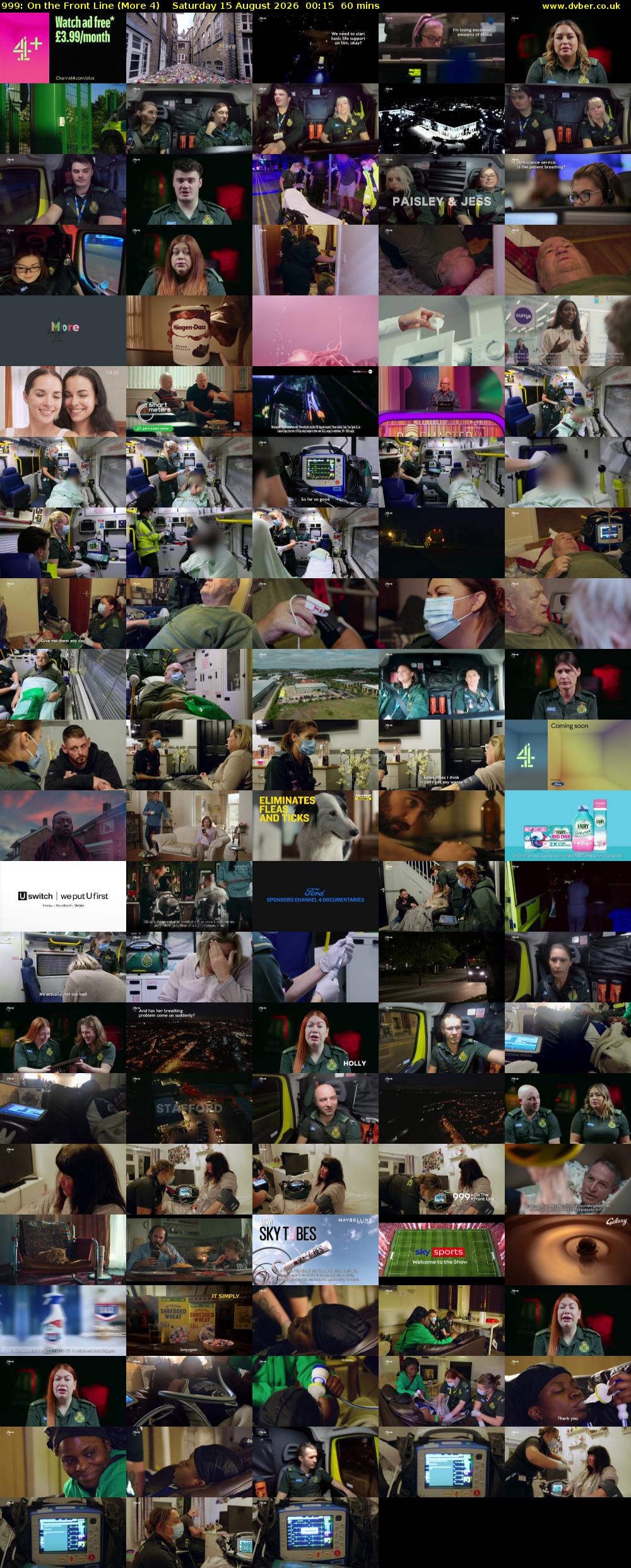 999: On the Front Line (More 4) Saturday 15 August 2026 00:15 - 01:15