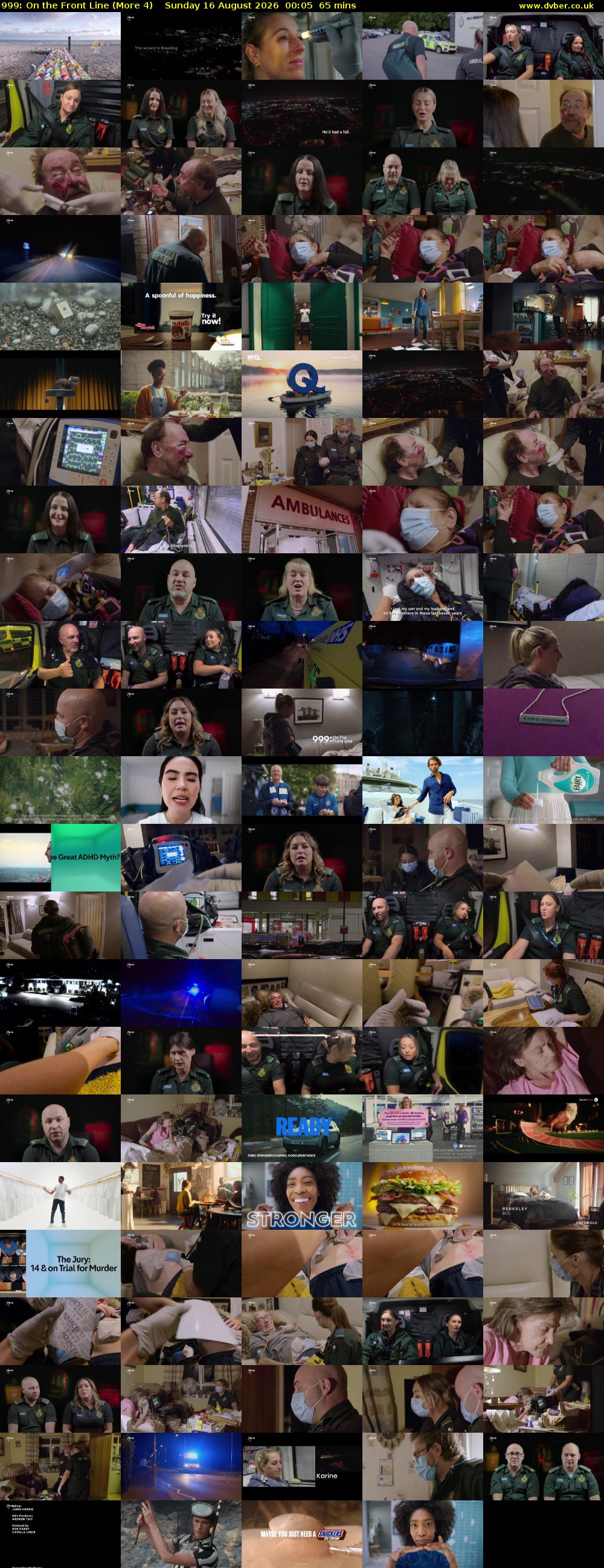 999: On the Front Line (More 4) Sunday 16 August 2026 00:05 - 01:10