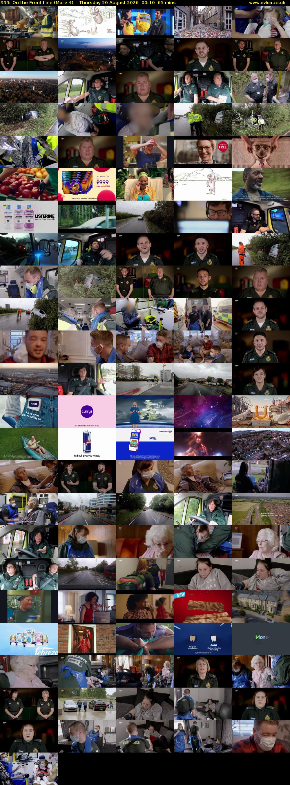 999: On the Front Line (More 4) Thursday 20 August 2026 00:10 - 01:15
