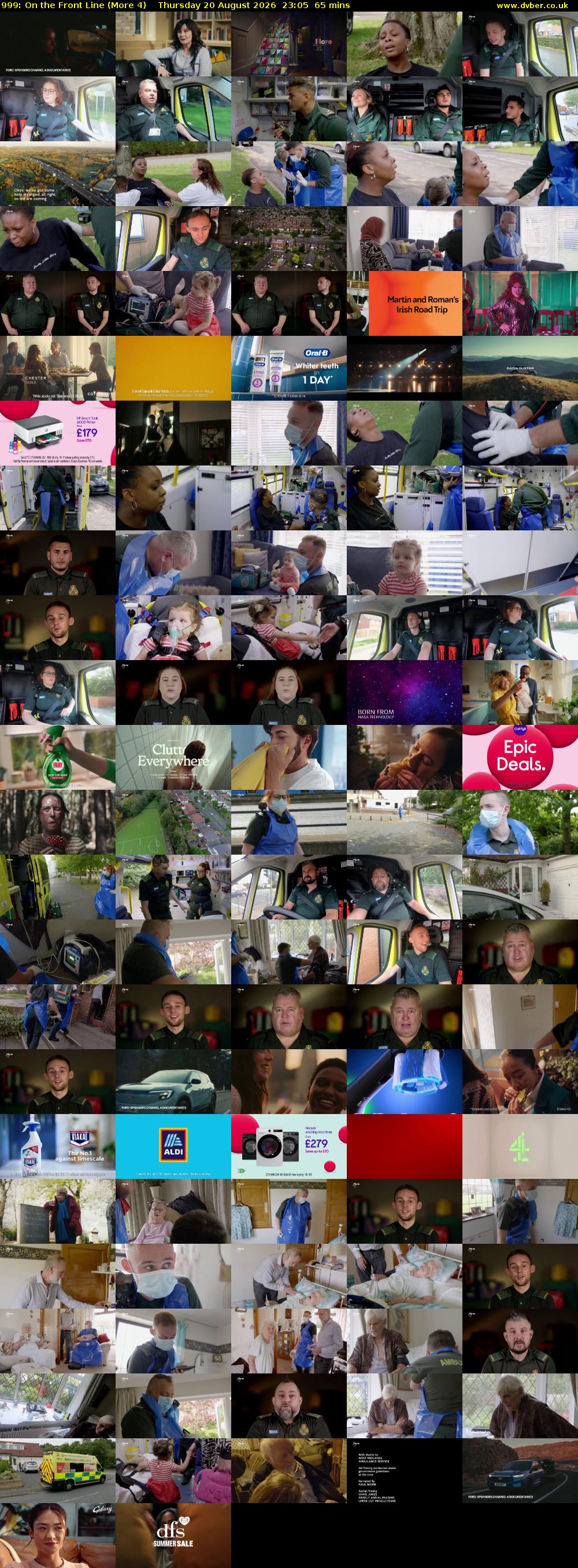 999: On the Front Line (More 4) Thursday 20 August 2026 23:05 - 00:10