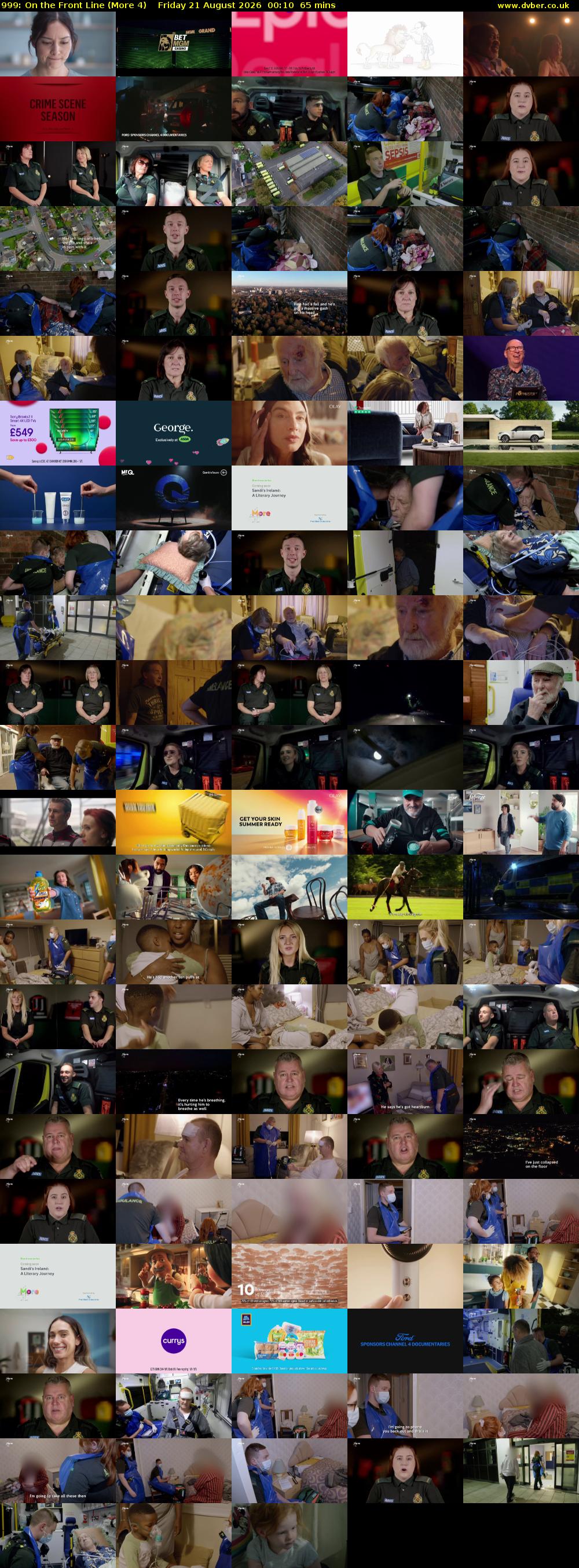 999: On the Front Line (More 4) Friday 21 August 2026 00:10 - 01:15