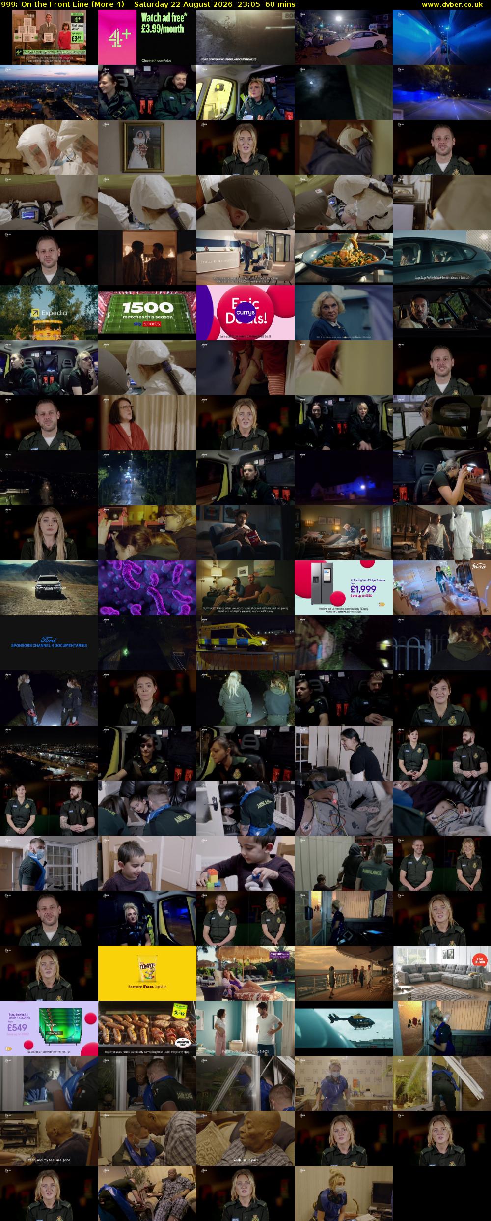 999: On the Front Line (More 4) Saturday 22 August 2026 23:05 - 00:05