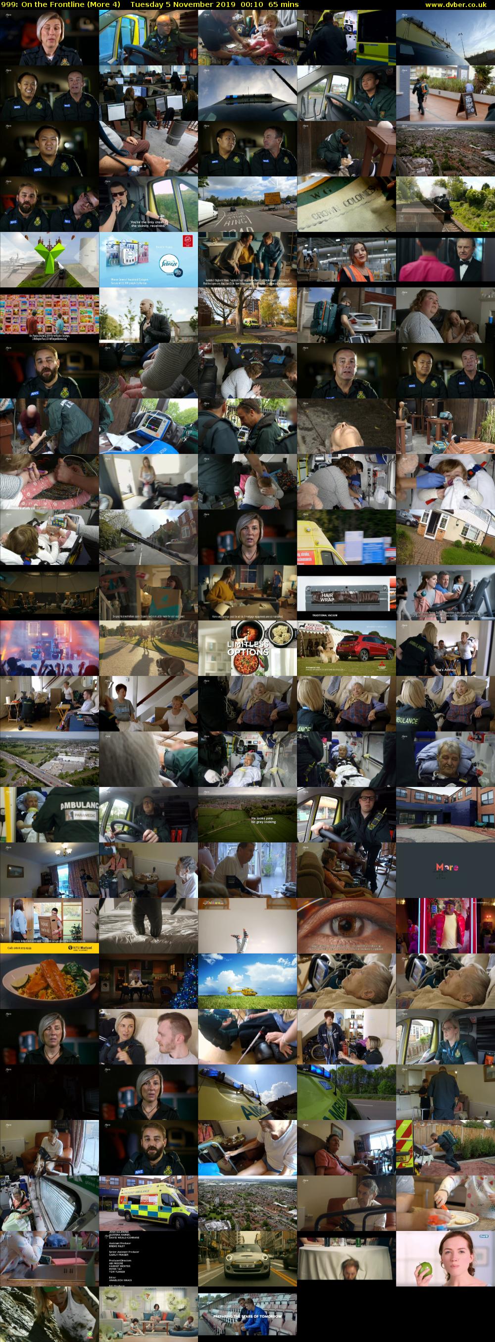 999: On the Frontline (More 4) Tuesday 5 November 2019 00:10 - 01:15