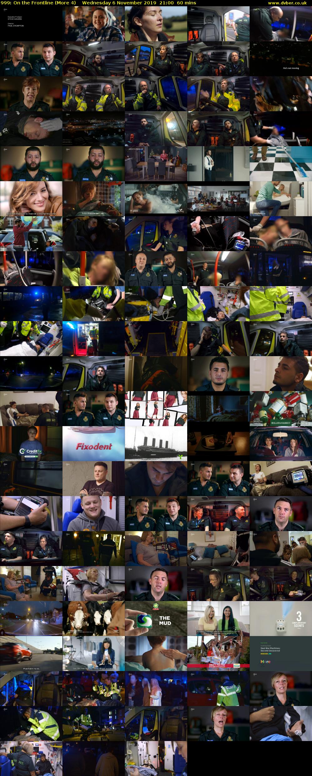 999: On the Frontline (More 4) Wednesday 6 November 2019 21:00 - 22:00