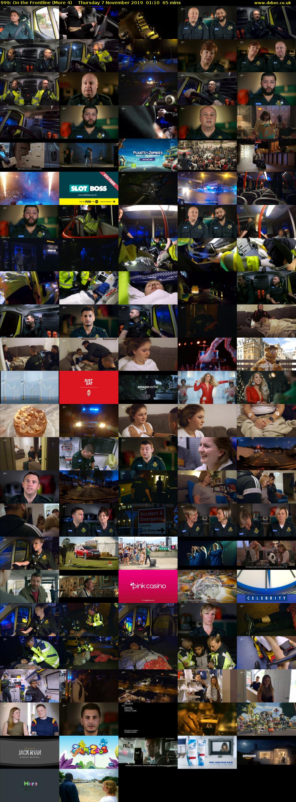 999: On the Frontline (More 4) Thursday 7 November 2019 01:10 - 02:15