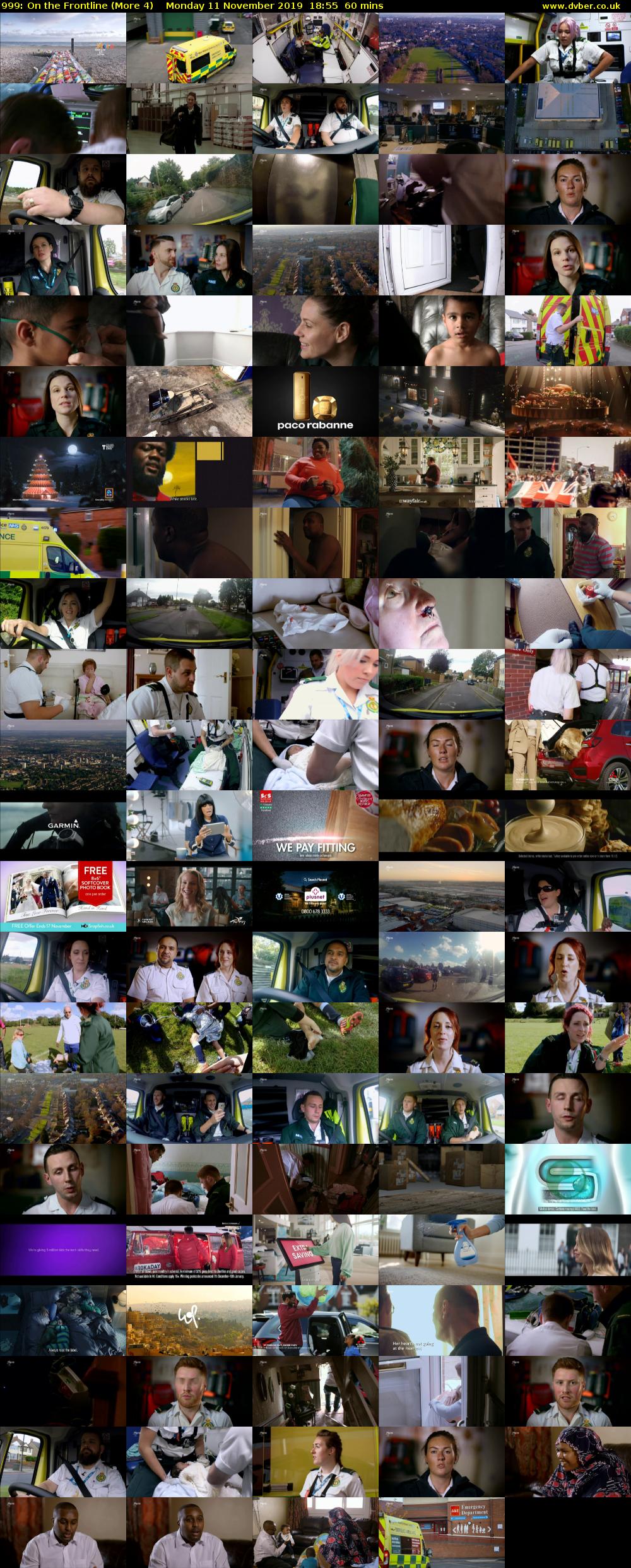 999: On the Frontline (More 4) Monday 11 November 2019 18:55 - 19:55