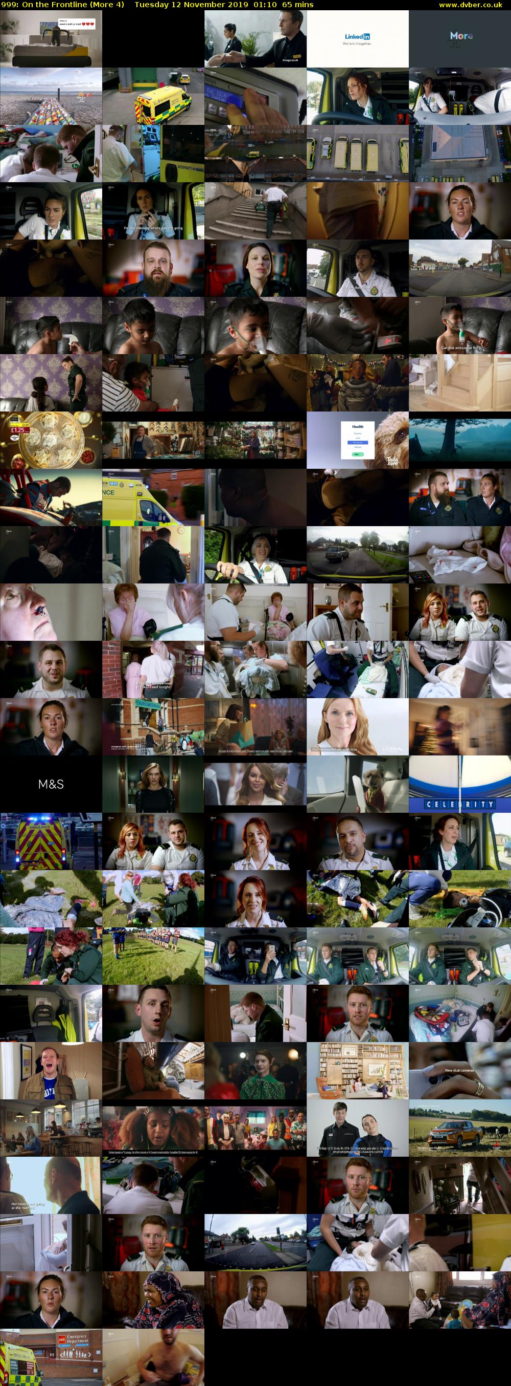 999: On the Frontline (More 4) Tuesday 12 November 2019 01:10 - 02:15
