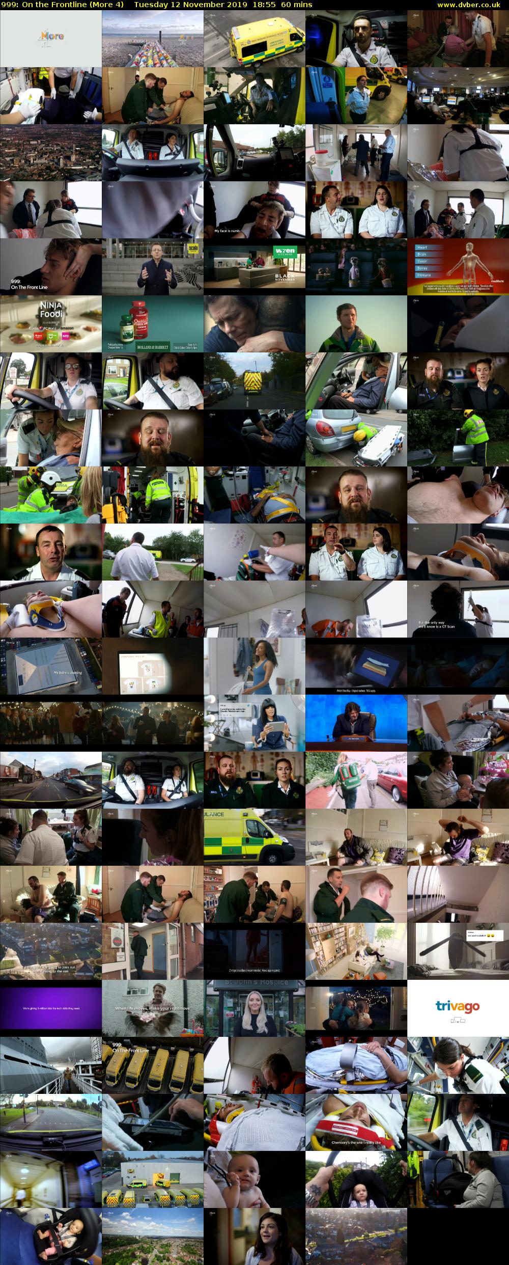 999: On the Frontline (More 4) Tuesday 12 November 2019 18:55 - 19:55