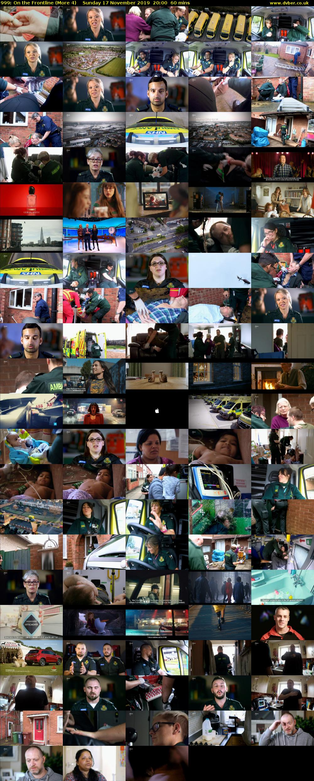 999: On the Frontline (More 4) Sunday 17 November 2019 20:00 - 21:00