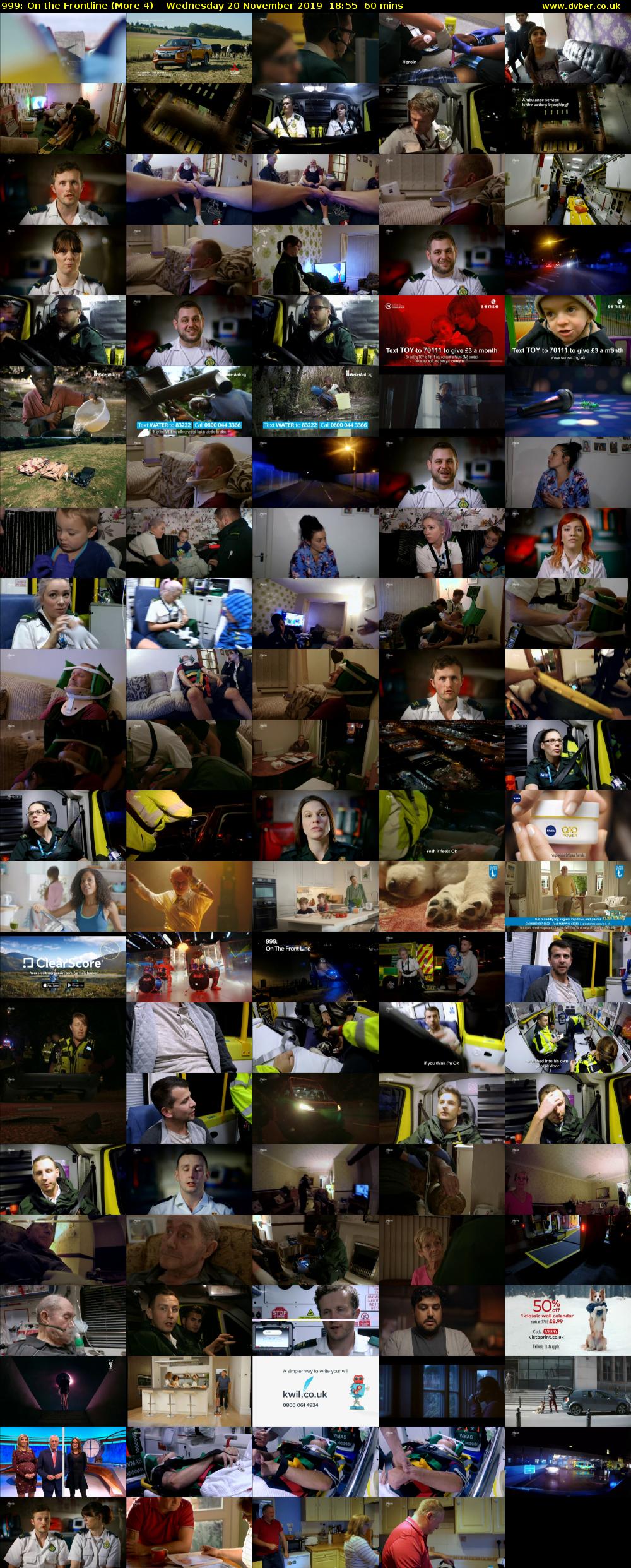 999: On the Frontline (More 4) Wednesday 20 November 2019 18:55 - 19:55