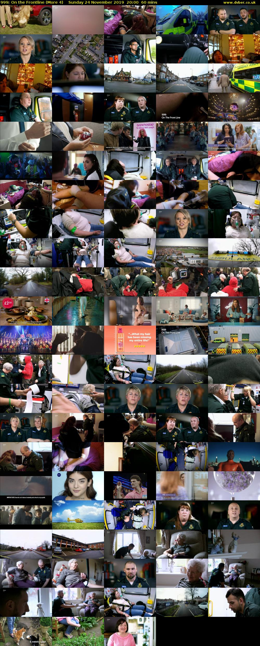 999: On the Frontline (More 4) Sunday 24 November 2019 20:00 - 21:00