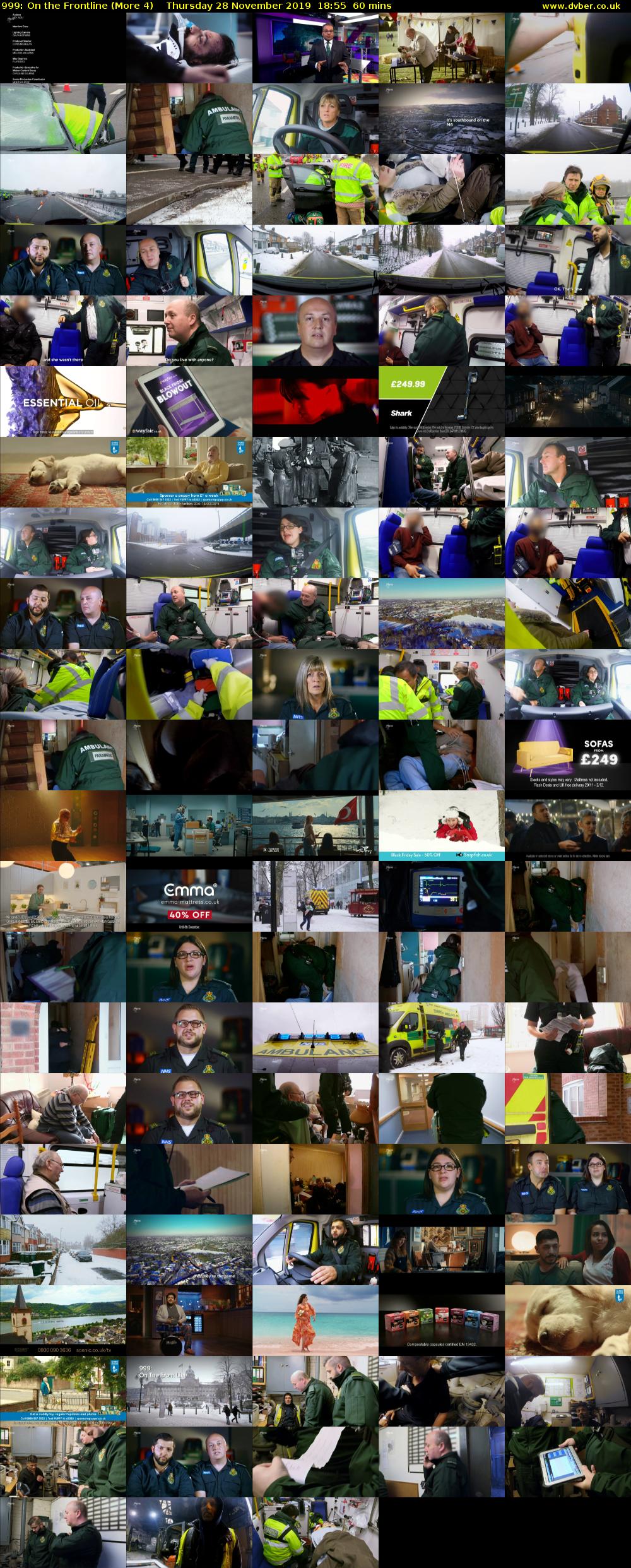 999: On the Frontline (More 4) Thursday 28 November 2019 18:55 - 19:55