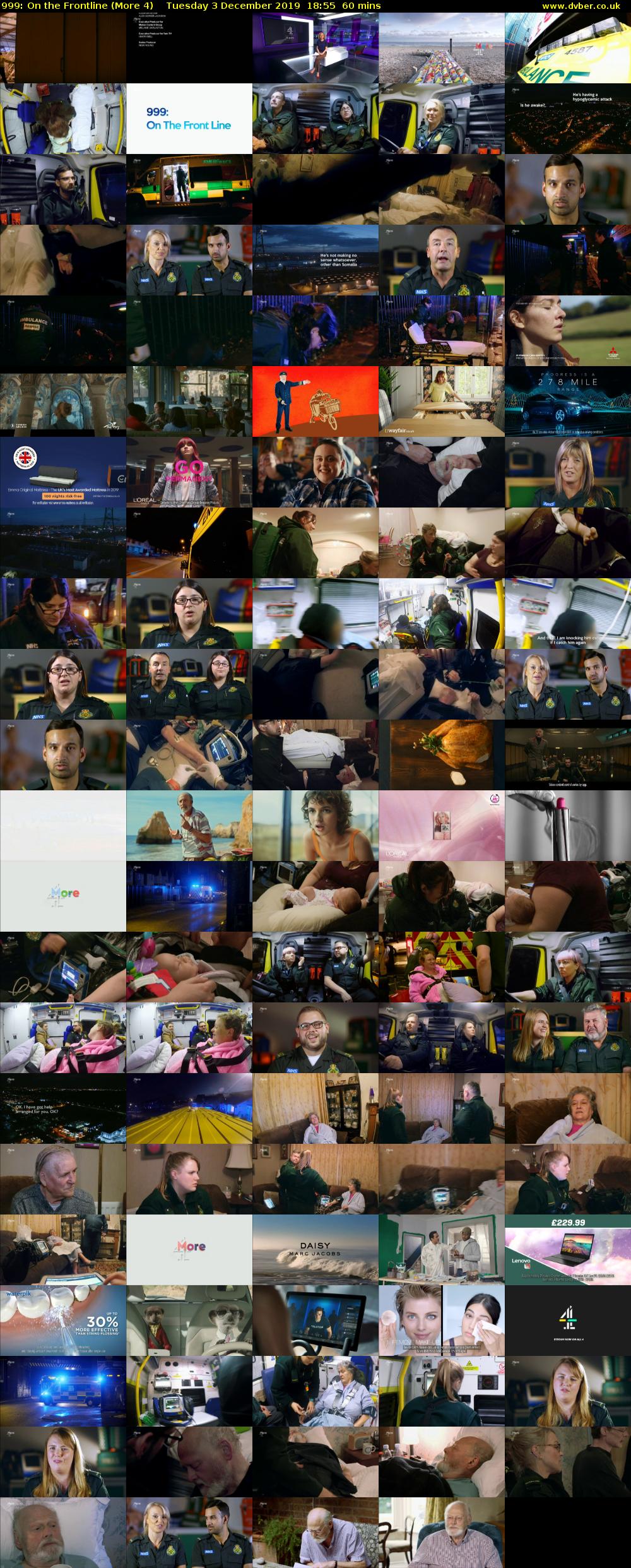 999: On the Frontline (More 4) Tuesday 3 December 2019 18:55 - 19:55