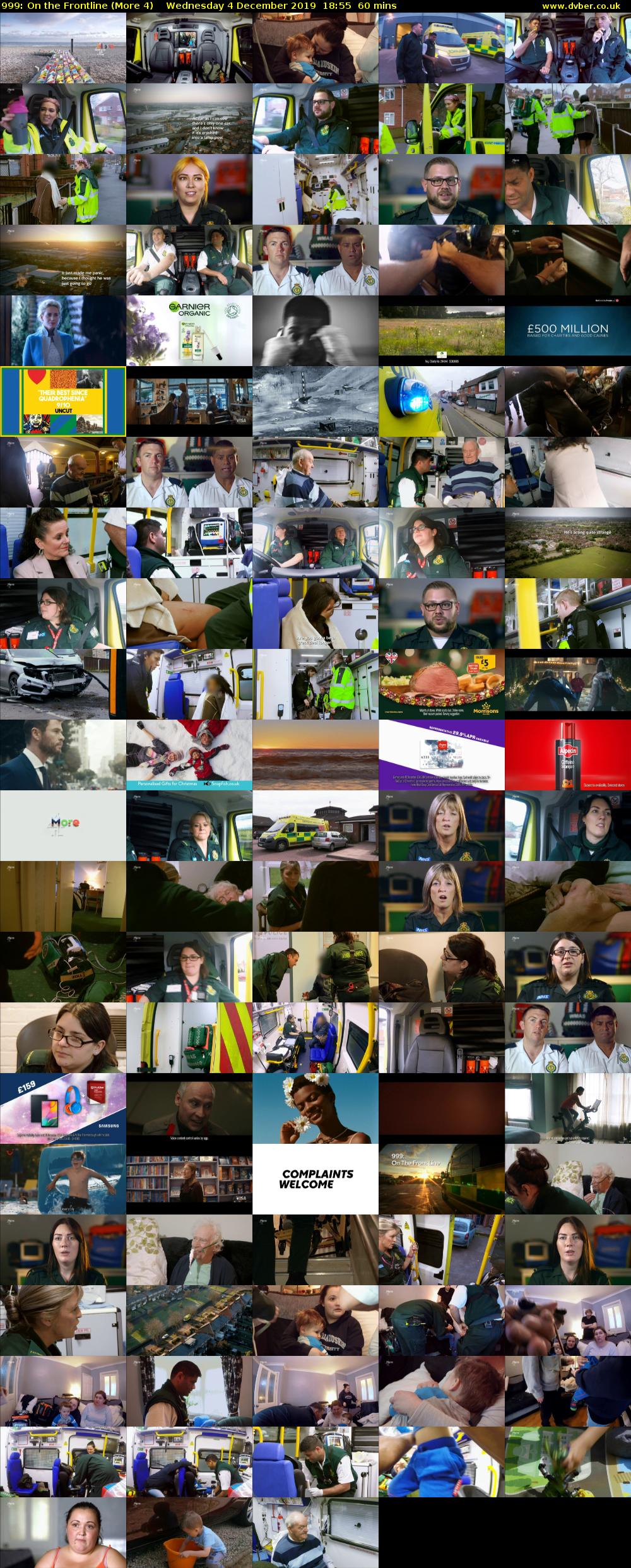 999: On the Frontline (More 4) Wednesday 4 December 2019 18:55 - 19:55