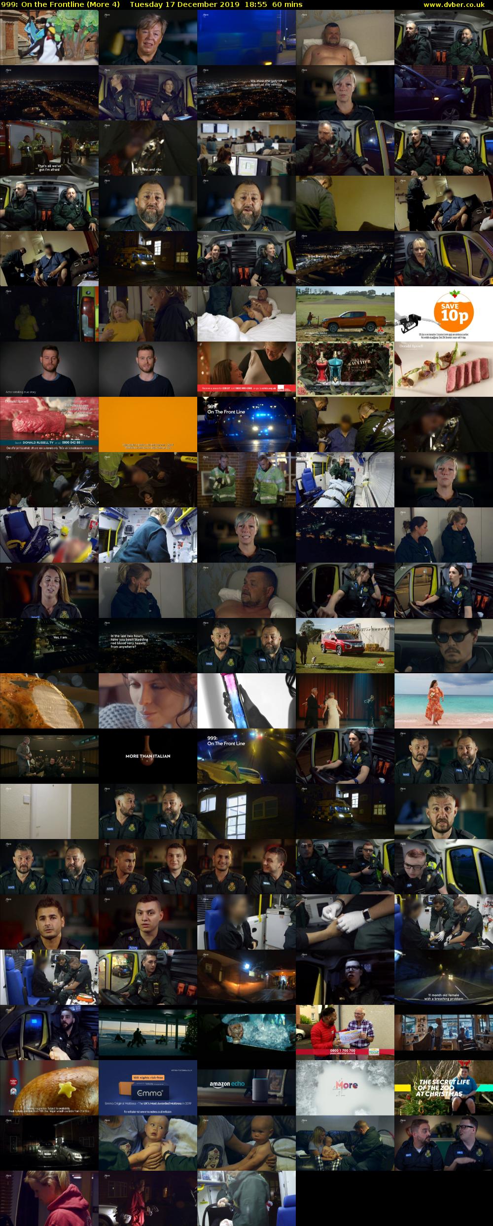999: On the Frontline (More 4) Tuesday 17 December 2019 18:55 - 19:55