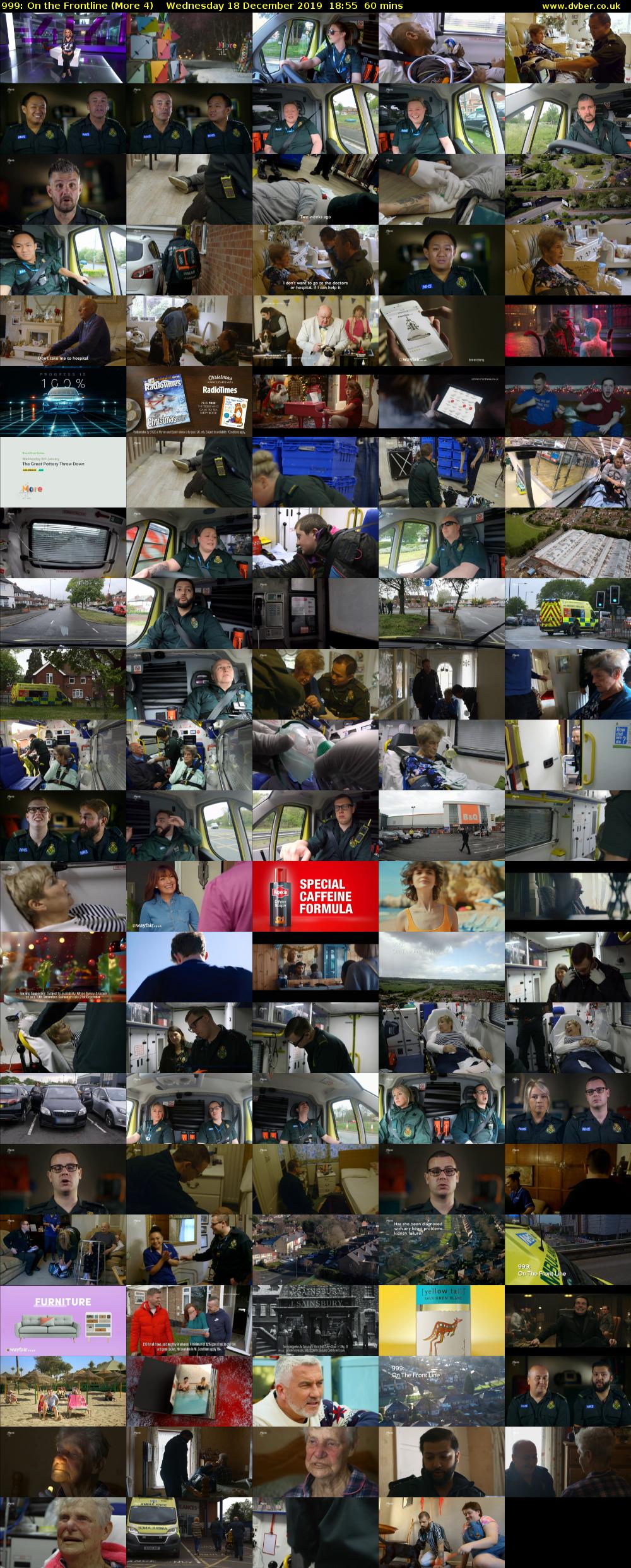 999: On the Frontline (More 4) Wednesday 18 December 2019 18:55 - 19:55