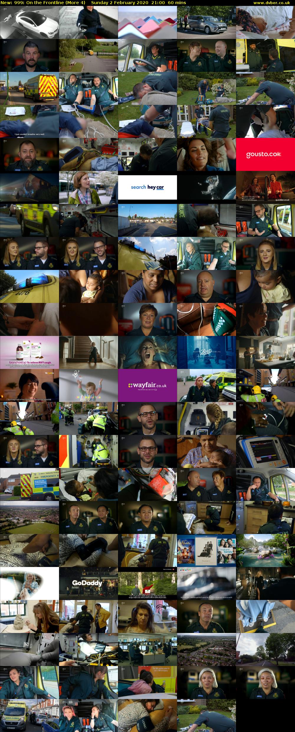 999: On the Frontline (More 4) Sunday 2 February 2020 21:00 - 22:00