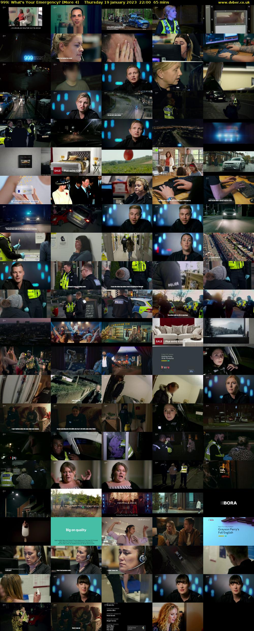 999: What's Your Emergency? (More 4) Thursday 19 January 2023 22:00 - 23:05