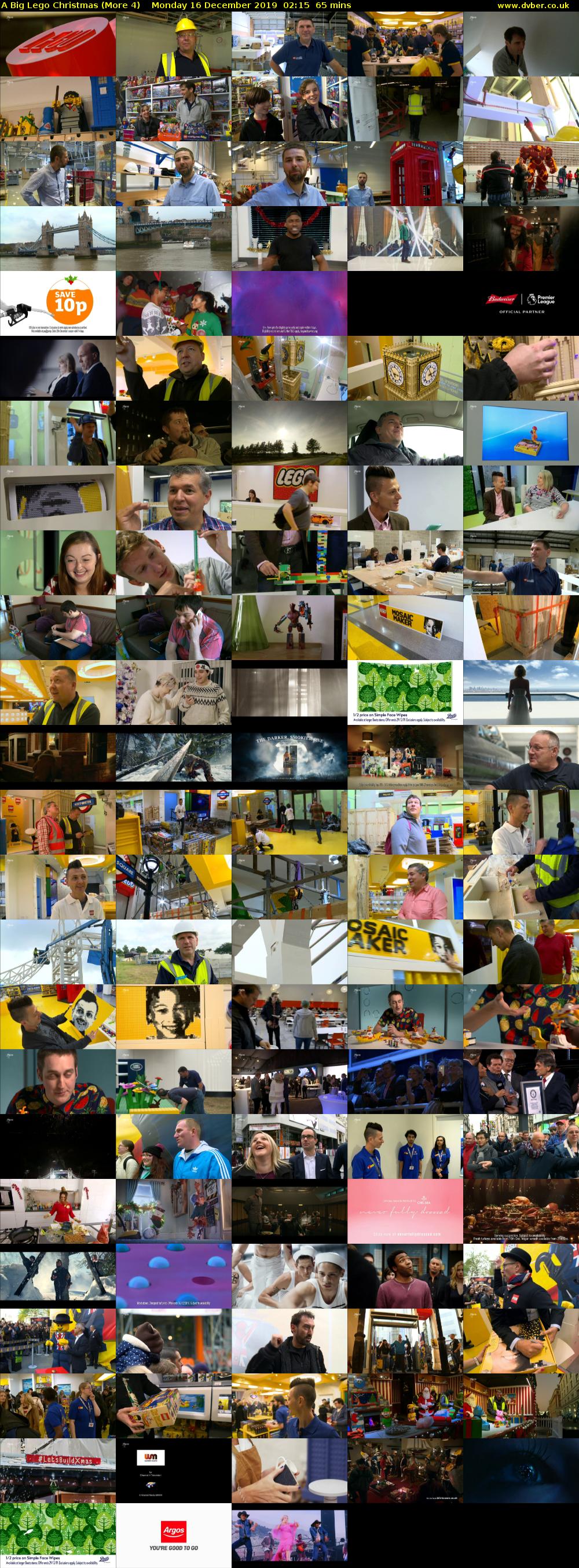 A Big Lego Christmas (More 4) Monday 16 December 2019 02:15 - 03:20