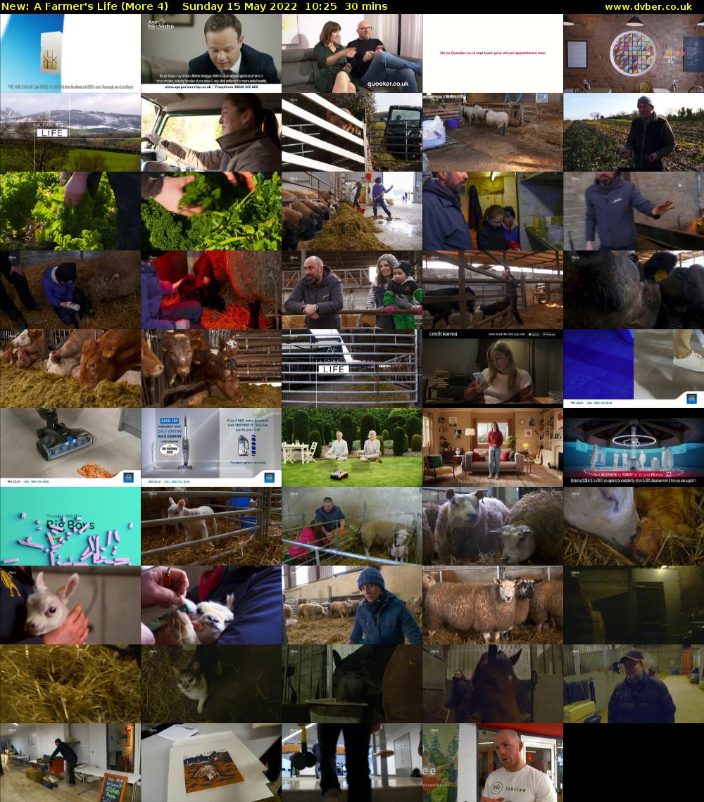 A Farmer's Life (More 4) Sunday 15 May 2022 10:25 - 10:55