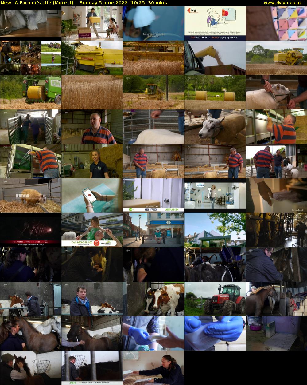 A Farmer's Life (More 4) Sunday 5 June 2022 10:25 - 10:55