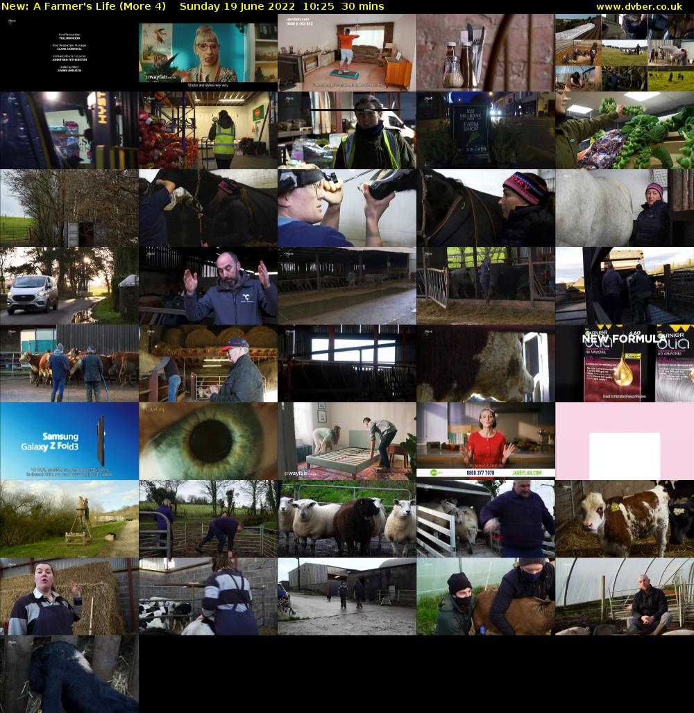 A Farmer's Life (More 4) Sunday 19 June 2022 10:25 - 10:55