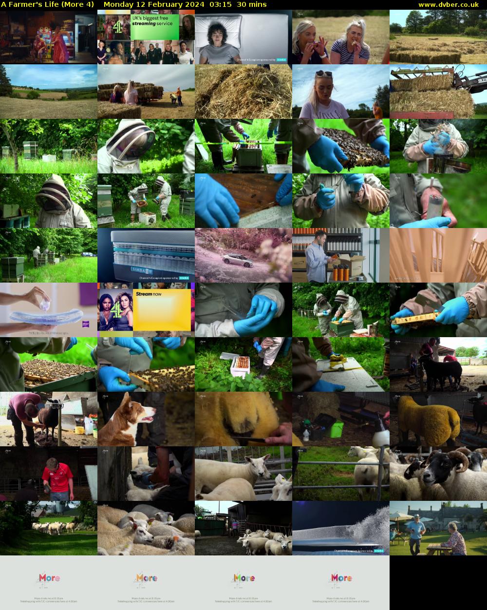A Farmer's Life (More 4) Monday 12 February 2024 03:15 - 03:45