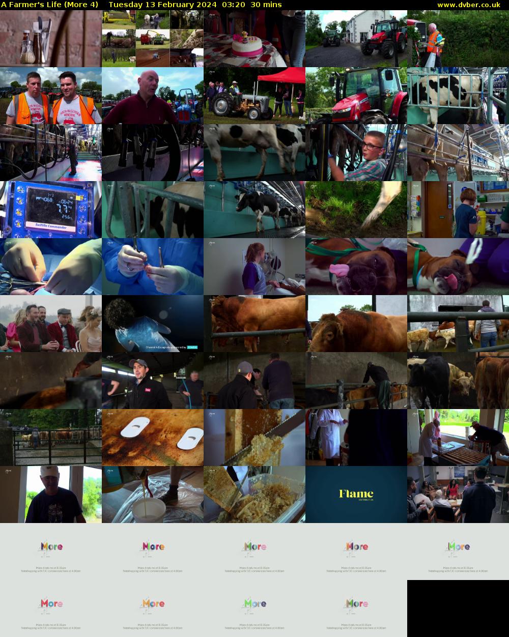A Farmer's Life (More 4) Tuesday 13 February 2024 03:20 - 03:50