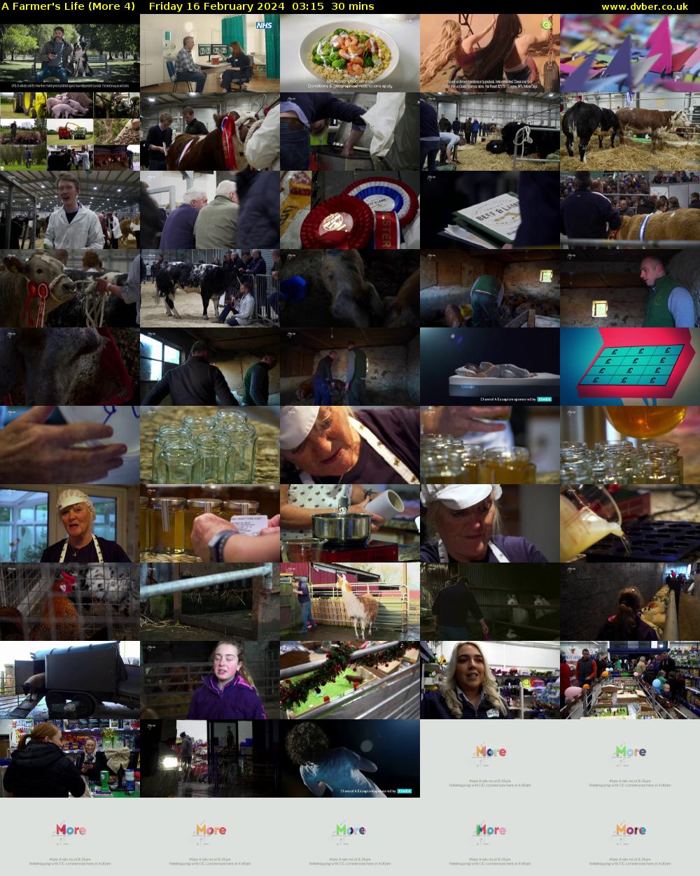 A Farmer's Life (More 4) Friday 16 February 2024 03:15 - 03:45