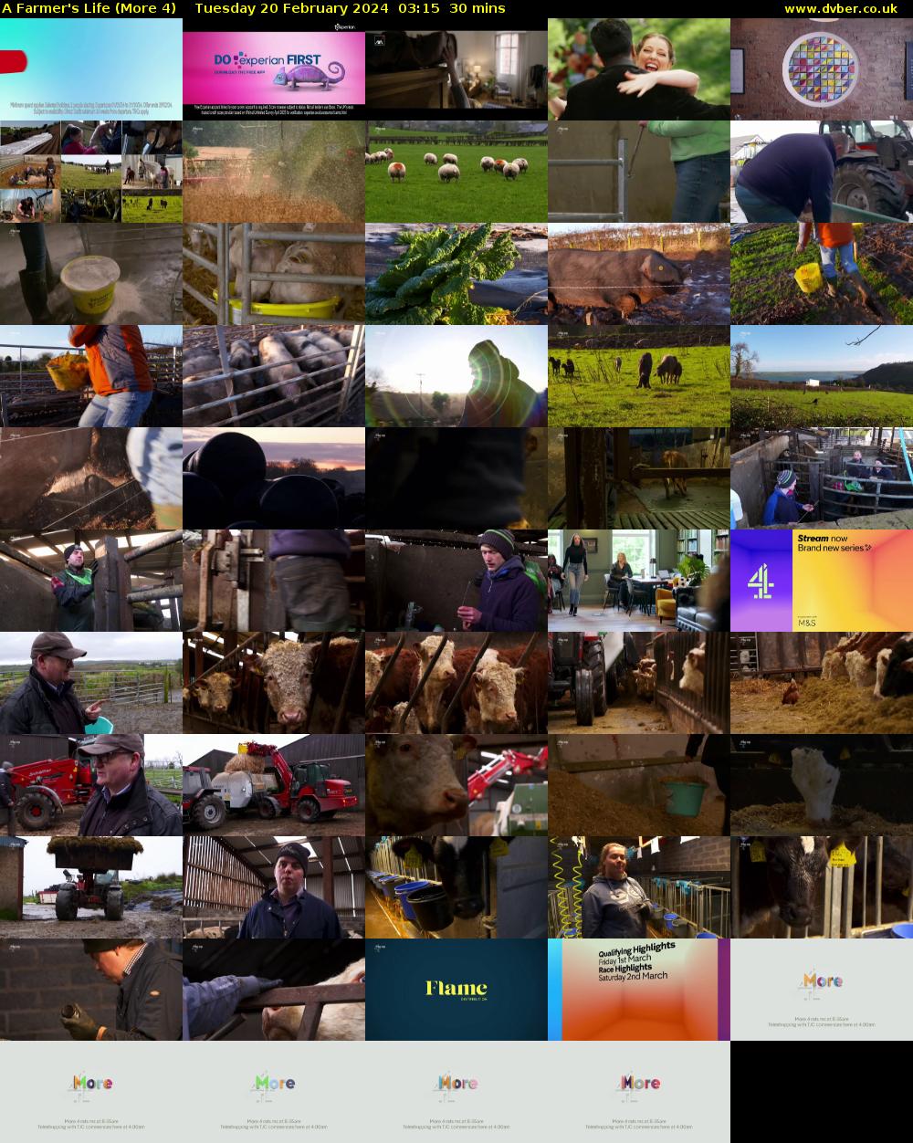 A Farmer's Life (More 4) Tuesday 20 February 2024 03:15 - 03:45