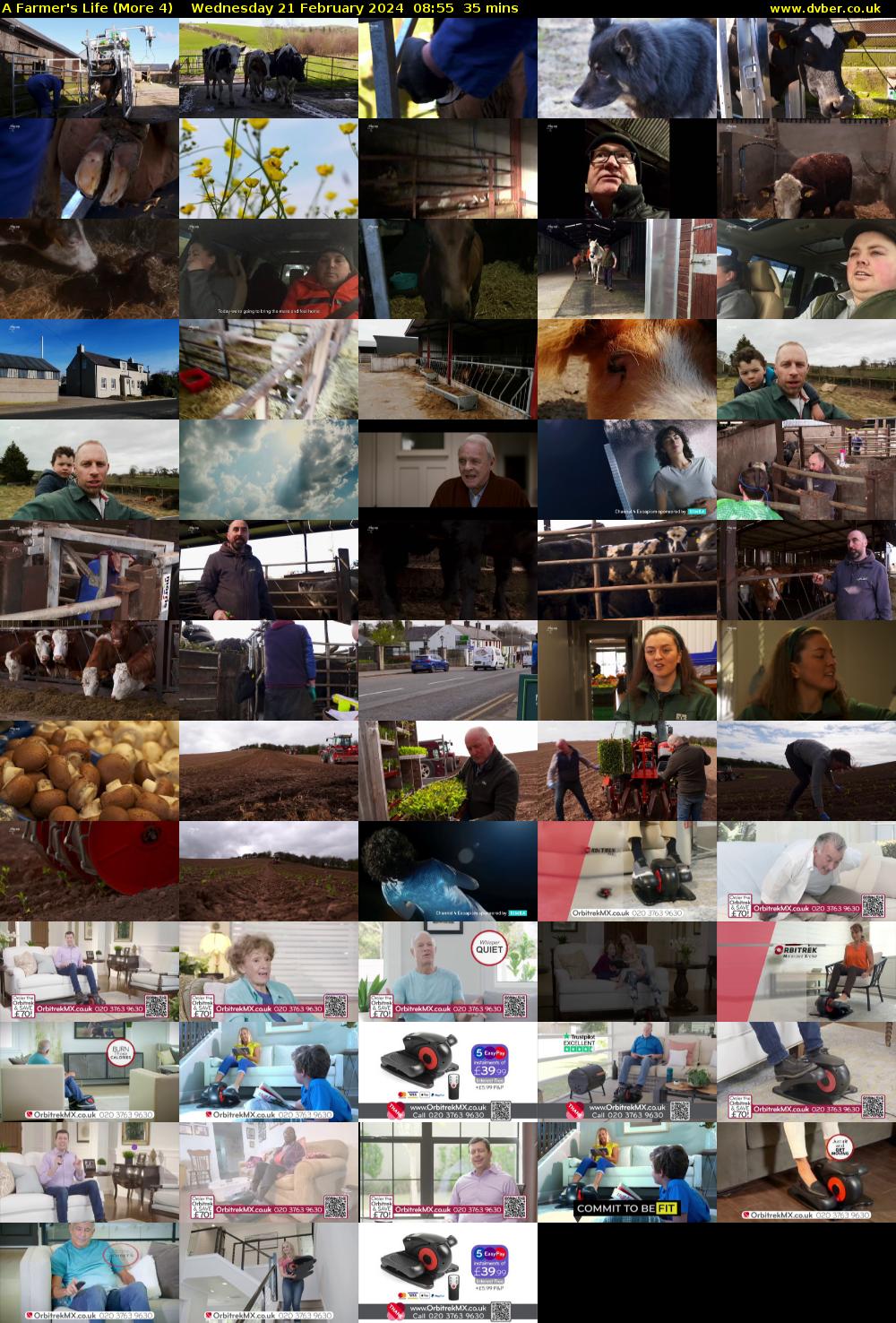 A Farmer's Life (More 4) Wednesday 21 February 2024 08:55 - 09:30