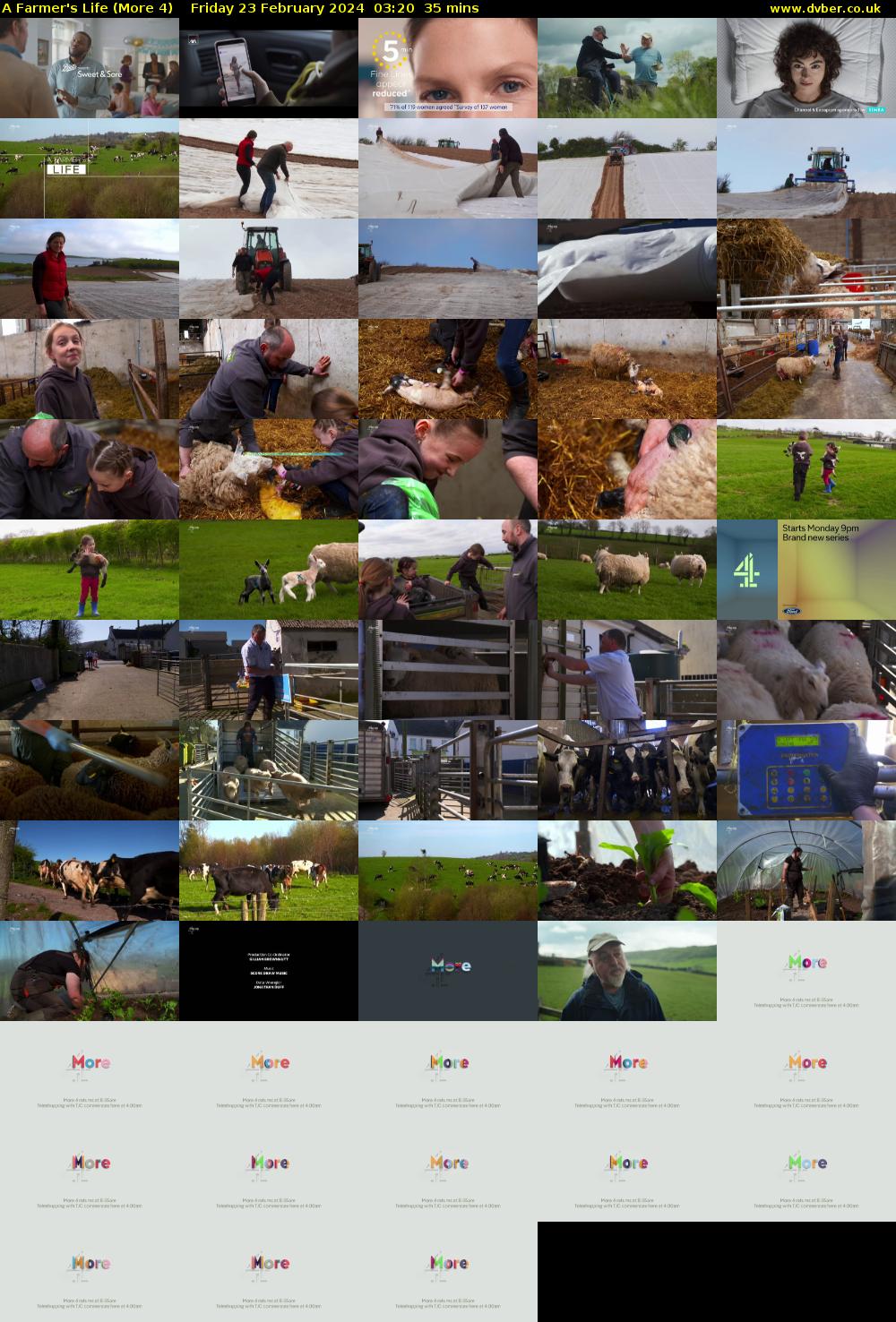 A Farmer's Life (More 4) Friday 23 February 2024 03:20 - 03:55