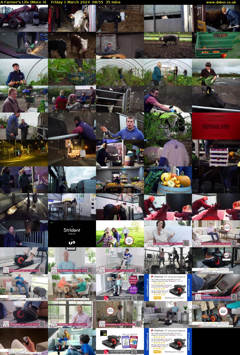 A Farmer's Life (More 4) Friday 1 March 2024 08:55 - 09:30