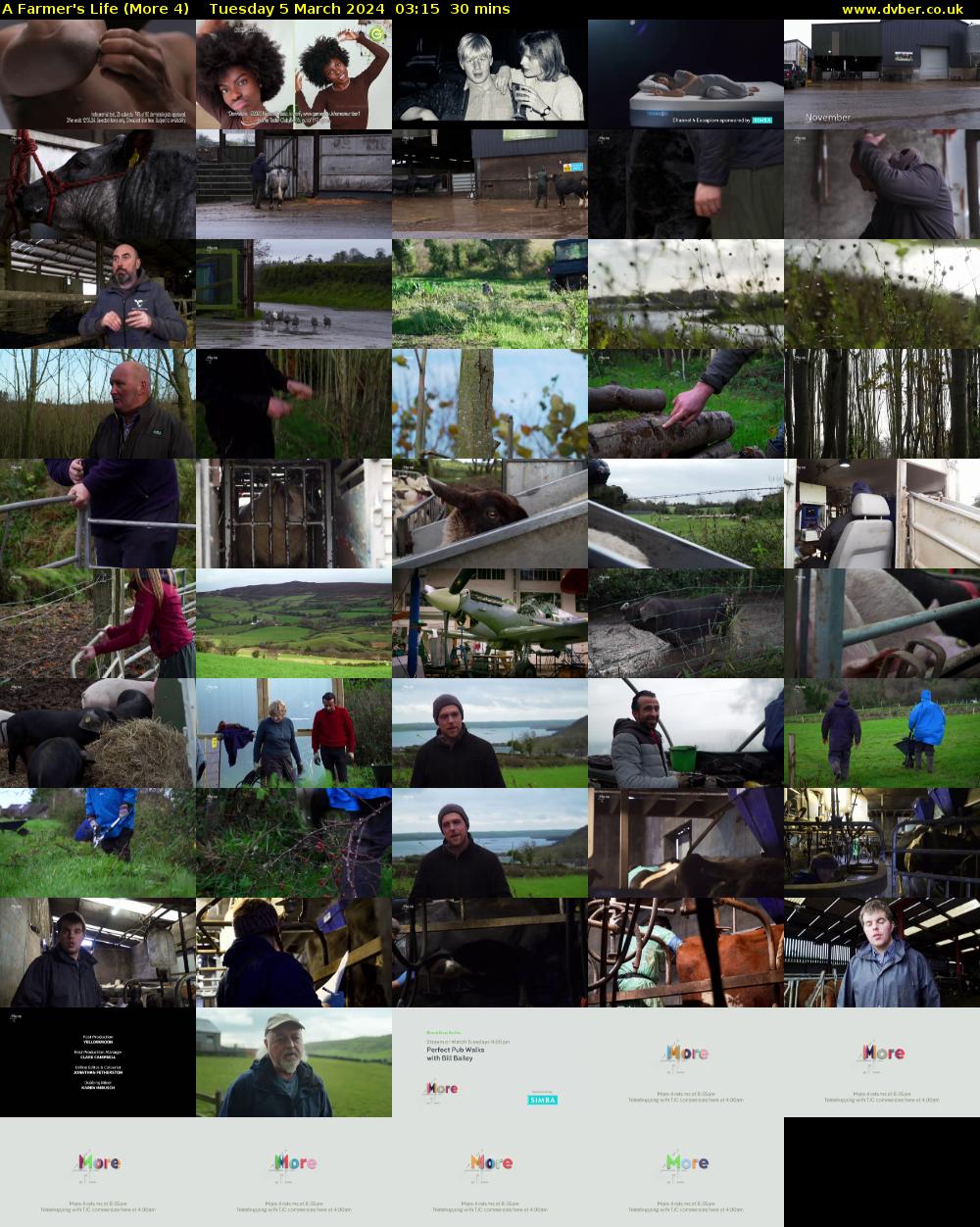 A Farmer's Life (More 4) Tuesday 5 March 2024 03:15 - 03:45