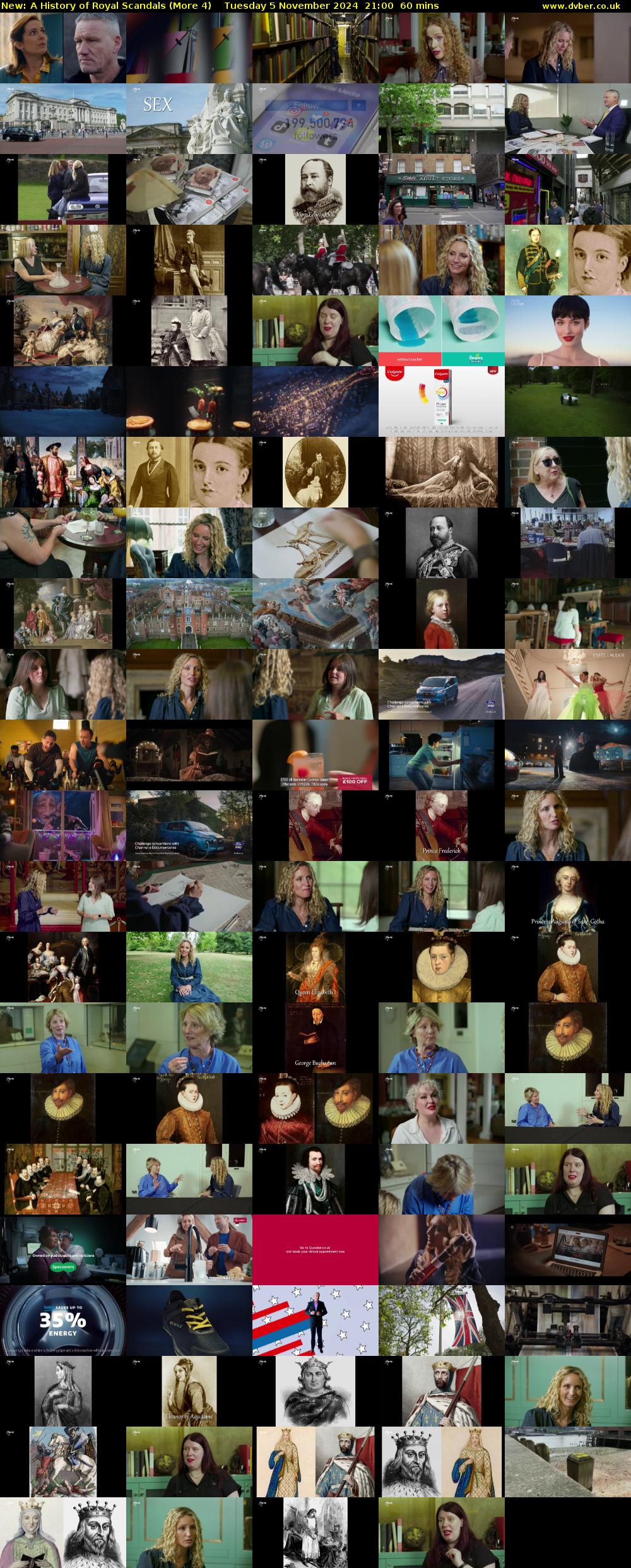 A History of Royal Scandals (More 4) Tuesday 5 November 2024 21:00 - 22:00