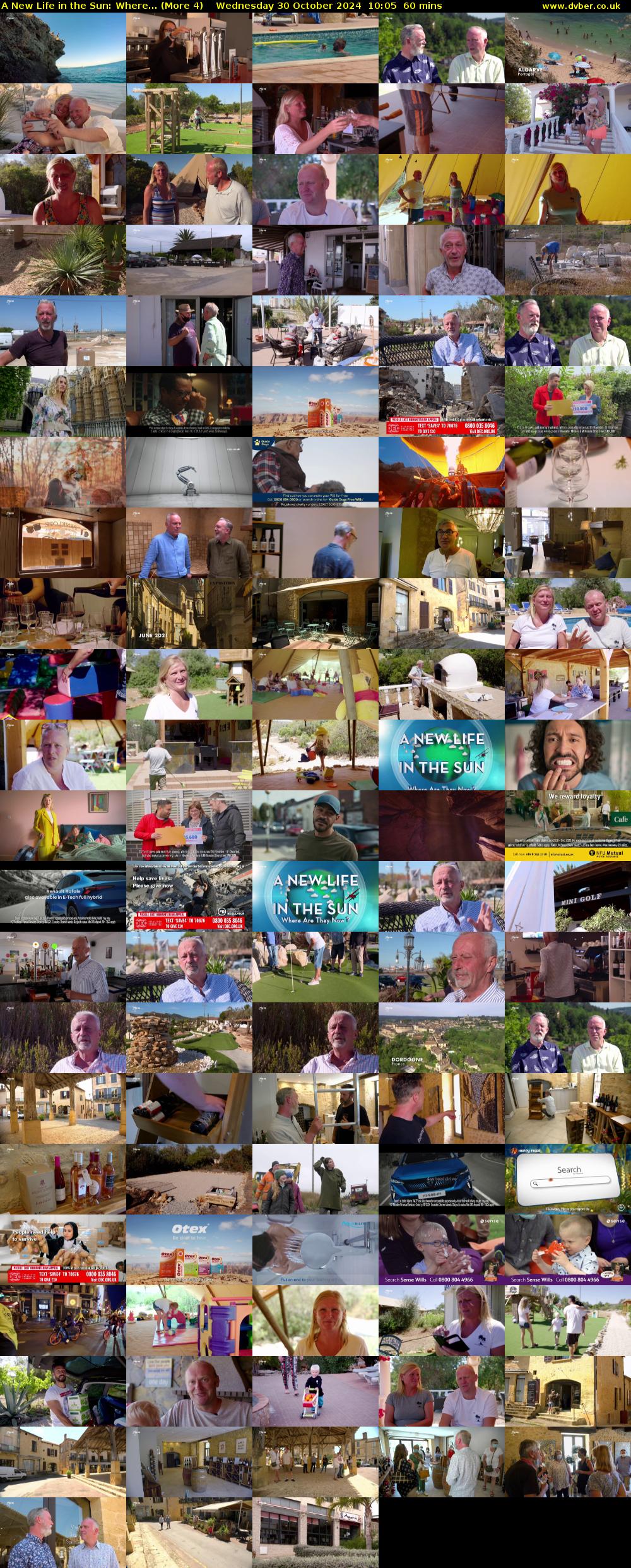 A New Life in the Sun: Where... (More 4) Wednesday 30 October 2024 10:05 - 11:05