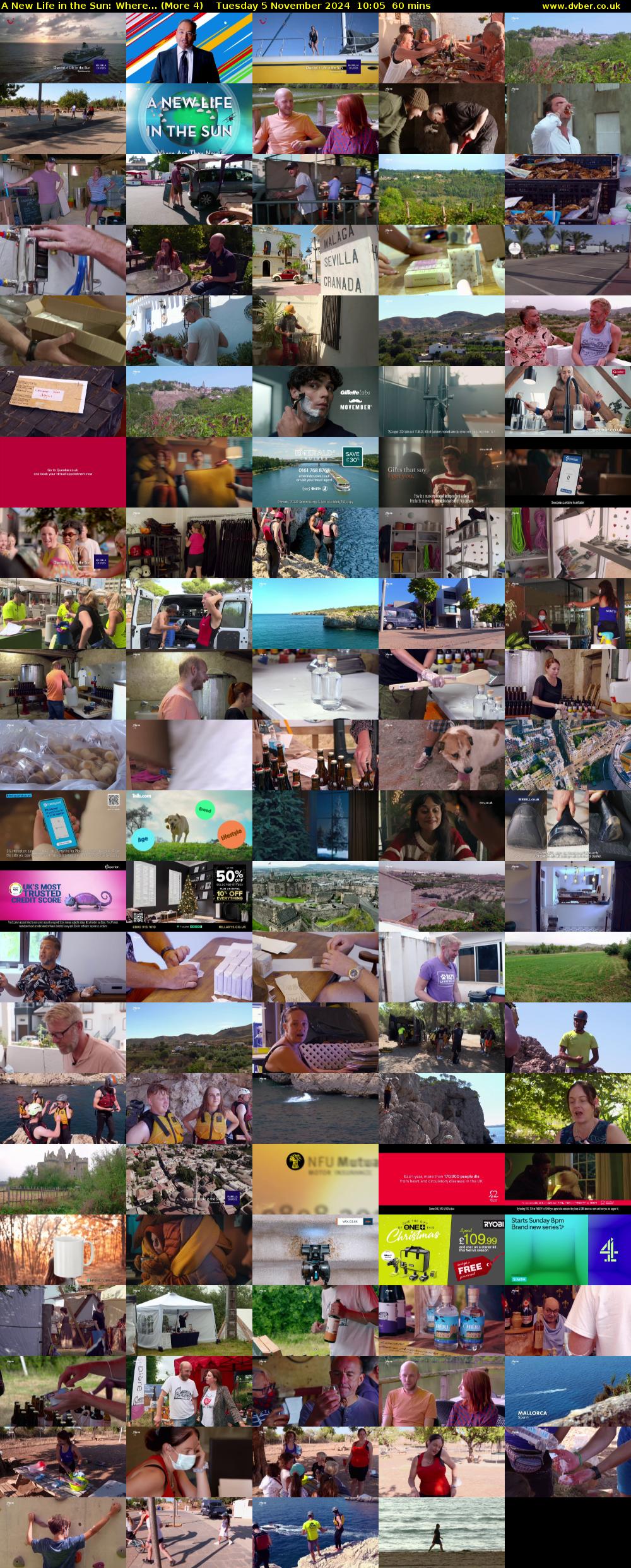 A New Life in the Sun: Where... (More 4) Tuesday 5 November 2024 10:05 - 11:05