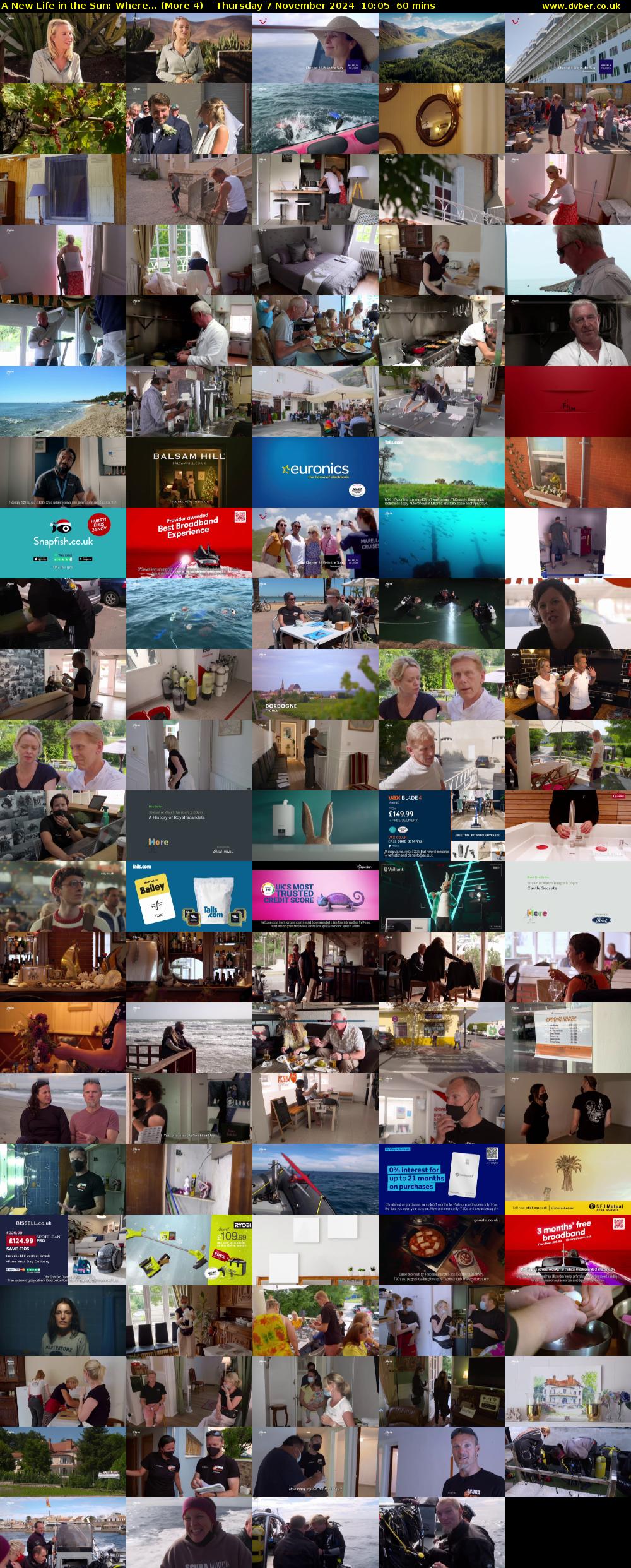 A New Life in the Sun: Where... (More 4) Thursday 7 November 2024 10:05 - 11:05