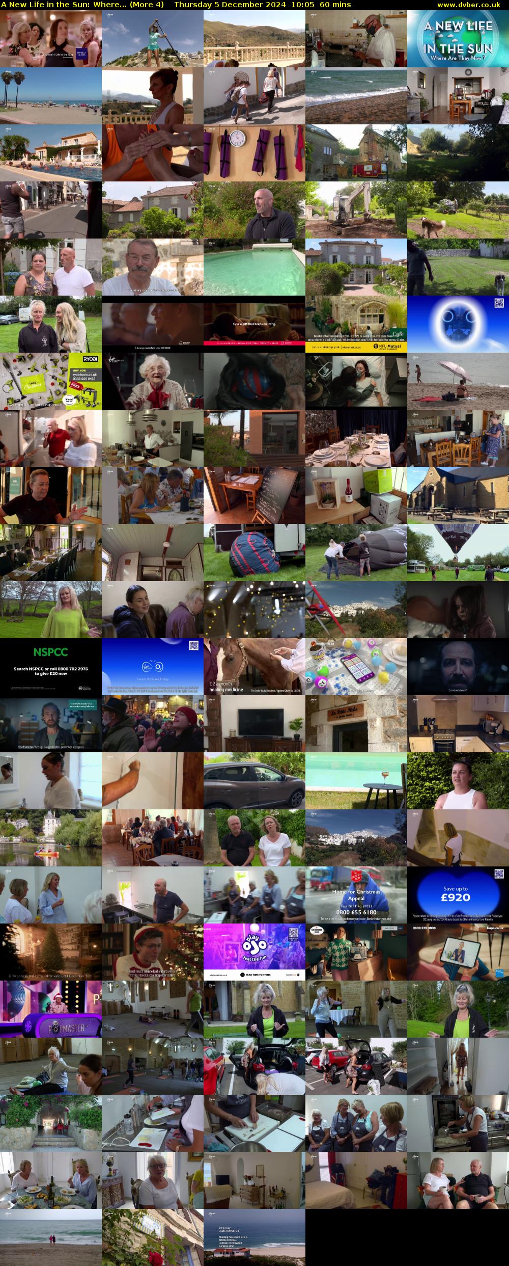 A New Life in the Sun: Where... (More 4) Thursday 5 December 2024 10:05 - 11:05