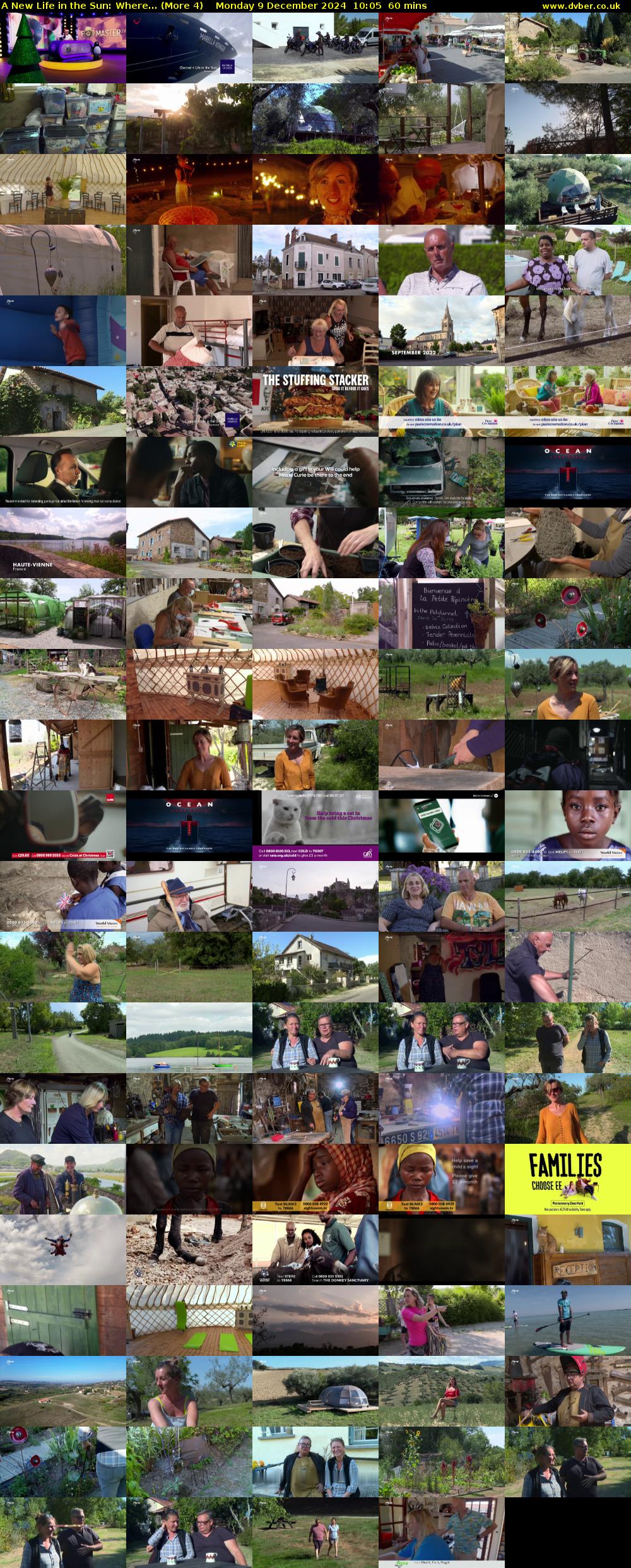 A New Life in the Sun: Where... (More 4) Monday 9 December 2024 10:05 - 11:05